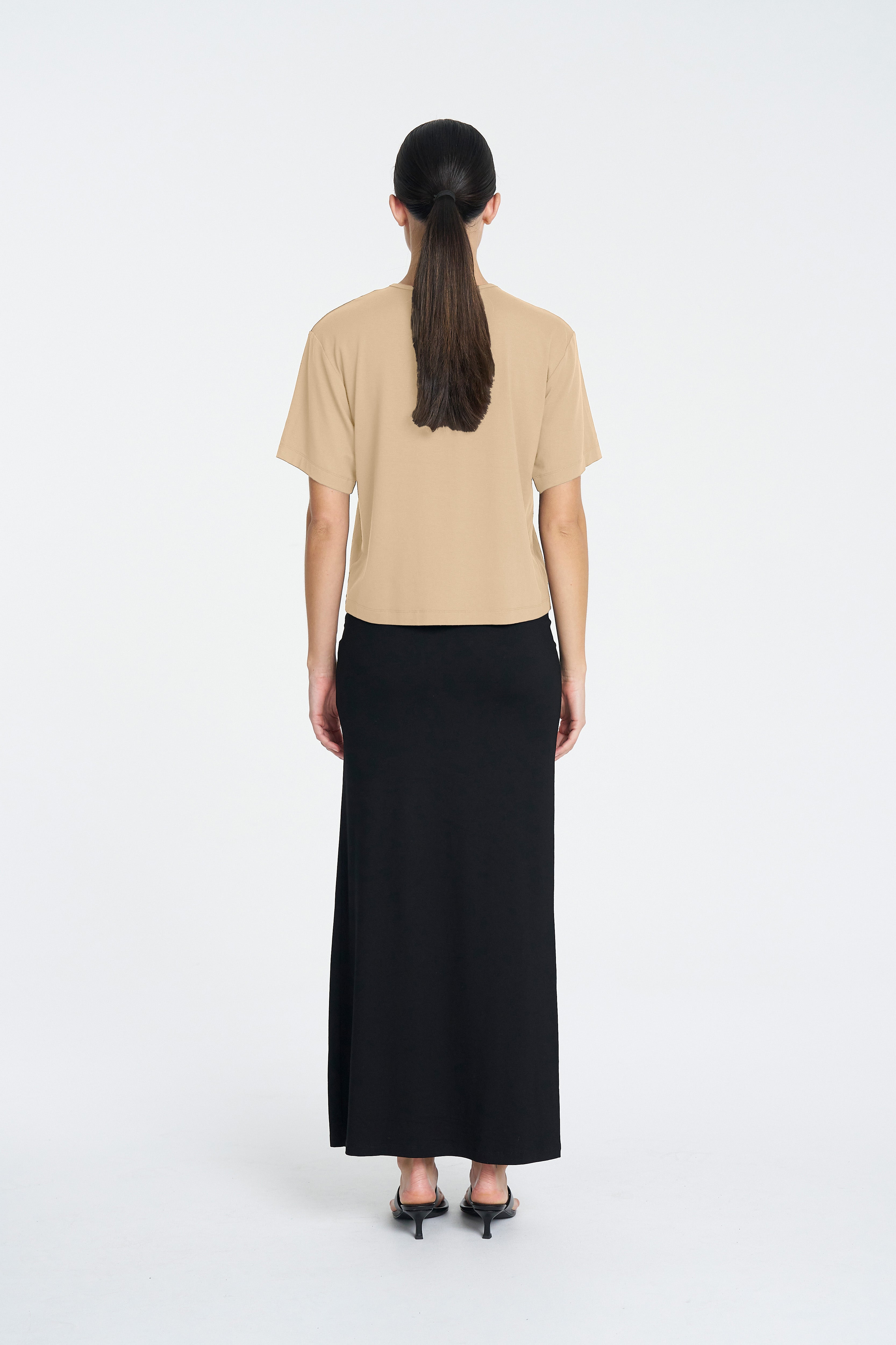 BOX TEE - Caramel - MELA PURDIE