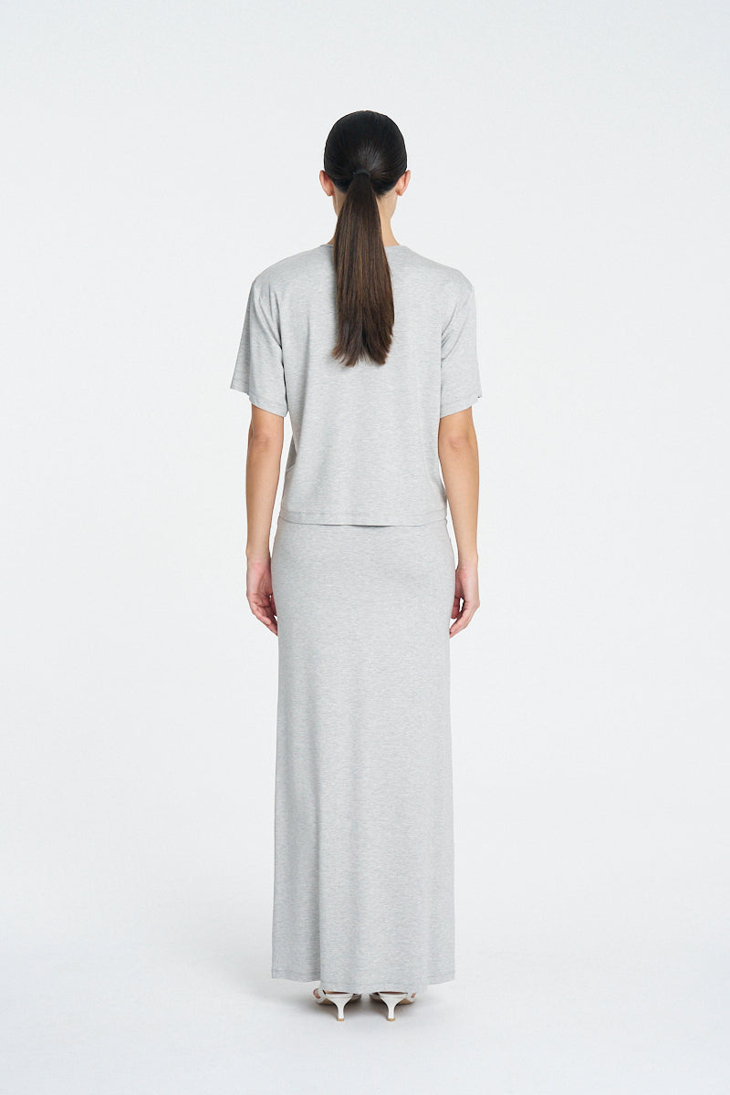BOX TEE - Mid Marl