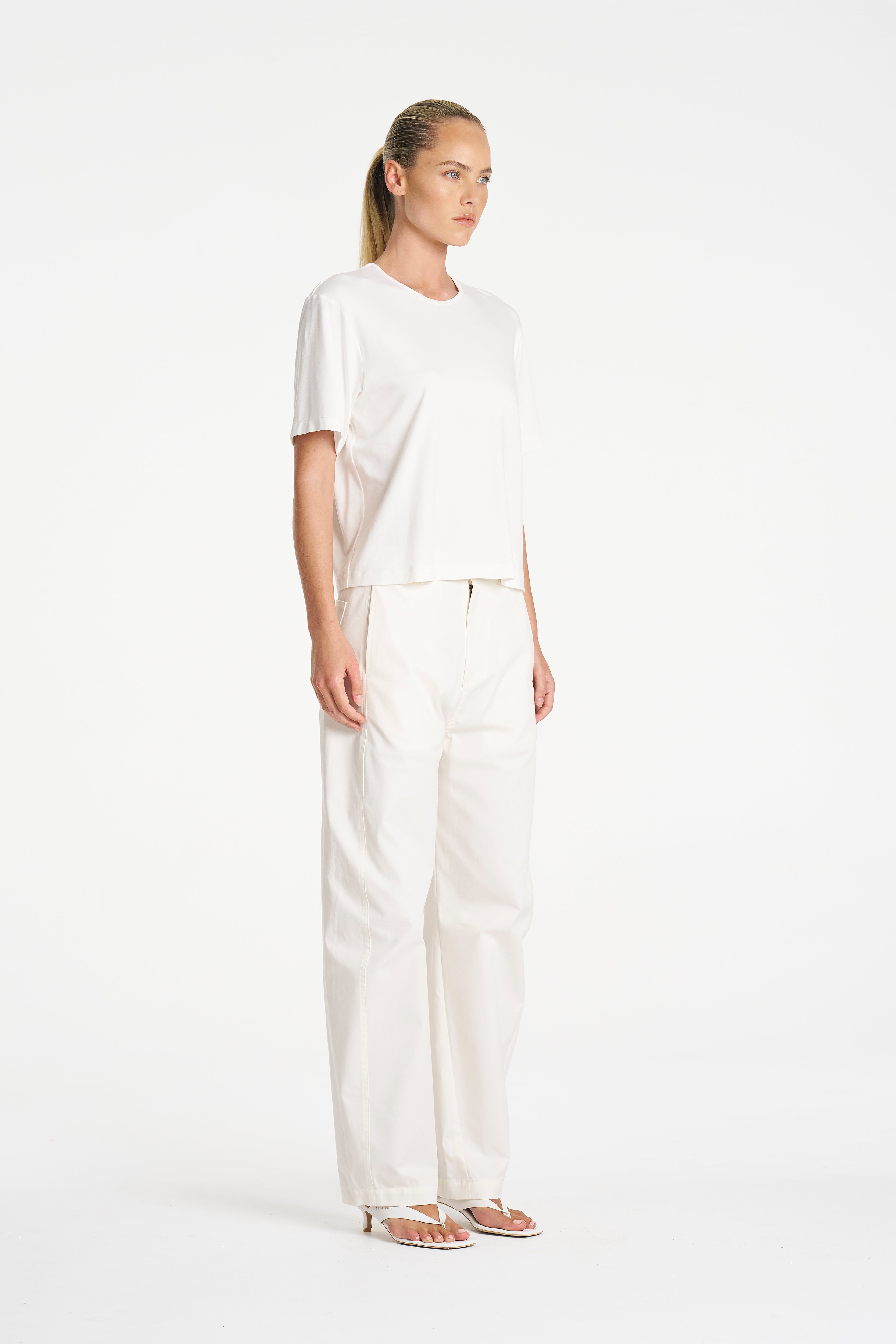 BOX TEE - White - MELA PURDIE