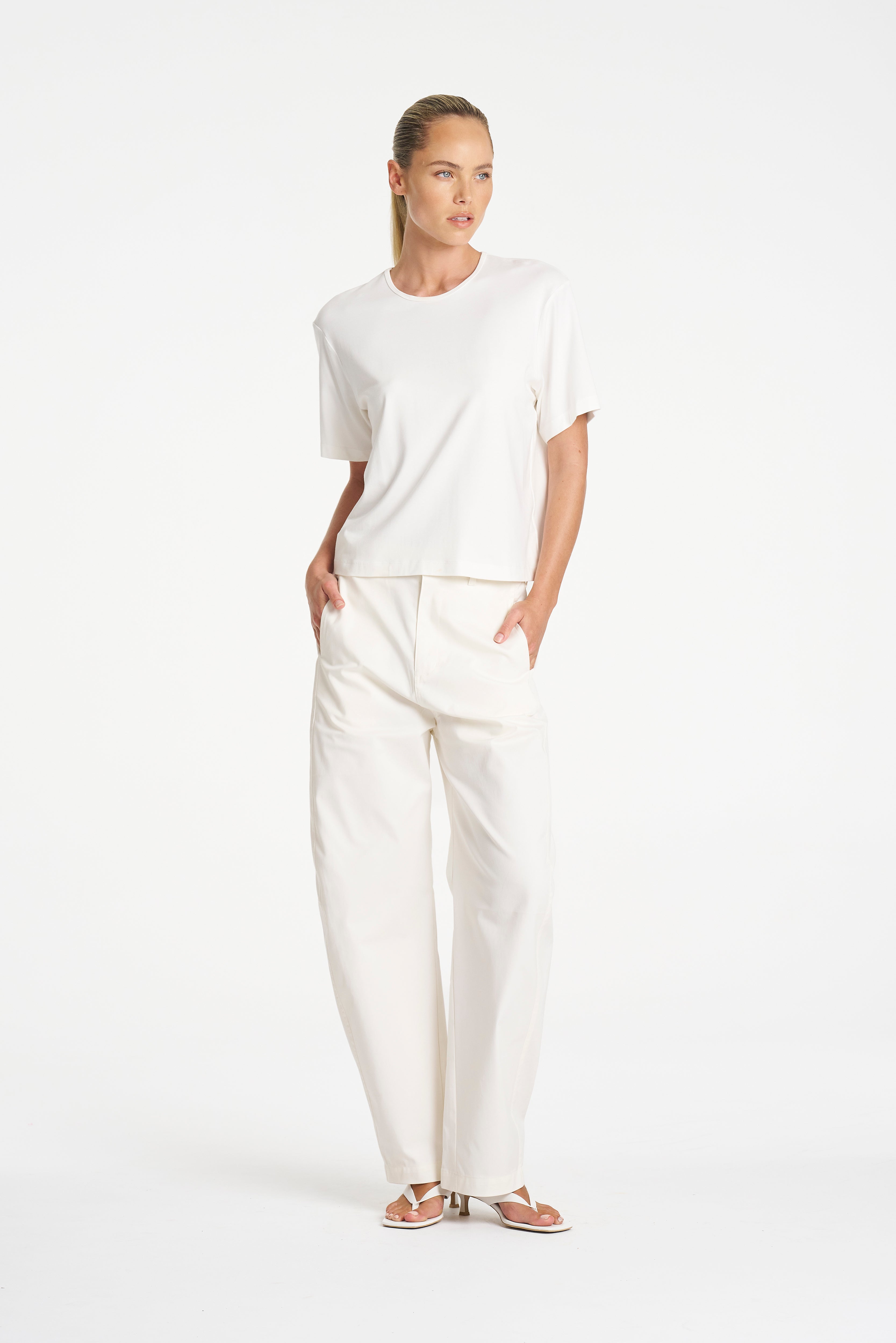 BOX TEE - White - MELA PURDIE