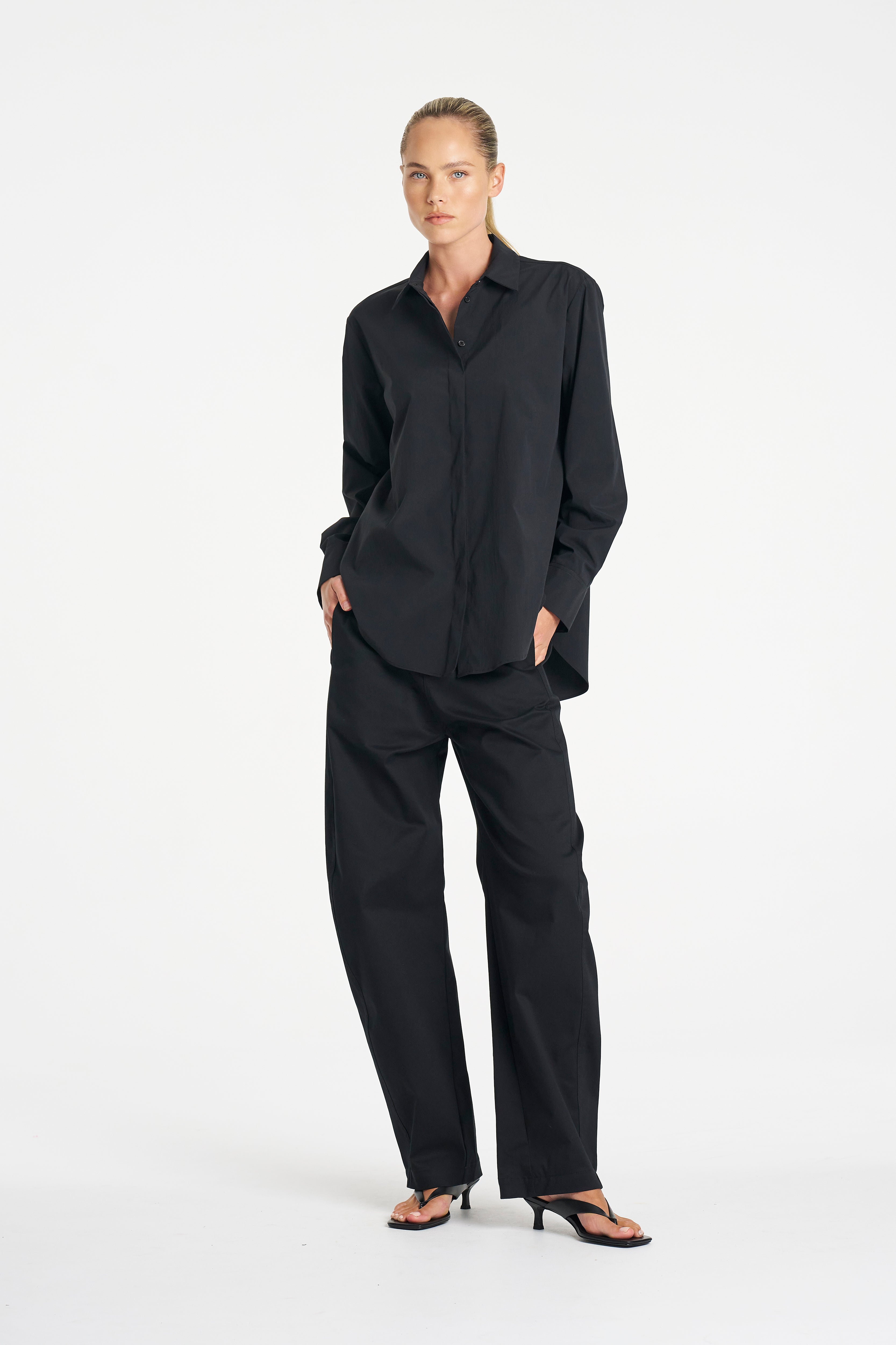 BARREL PANT - Black - MELA PURDIE
