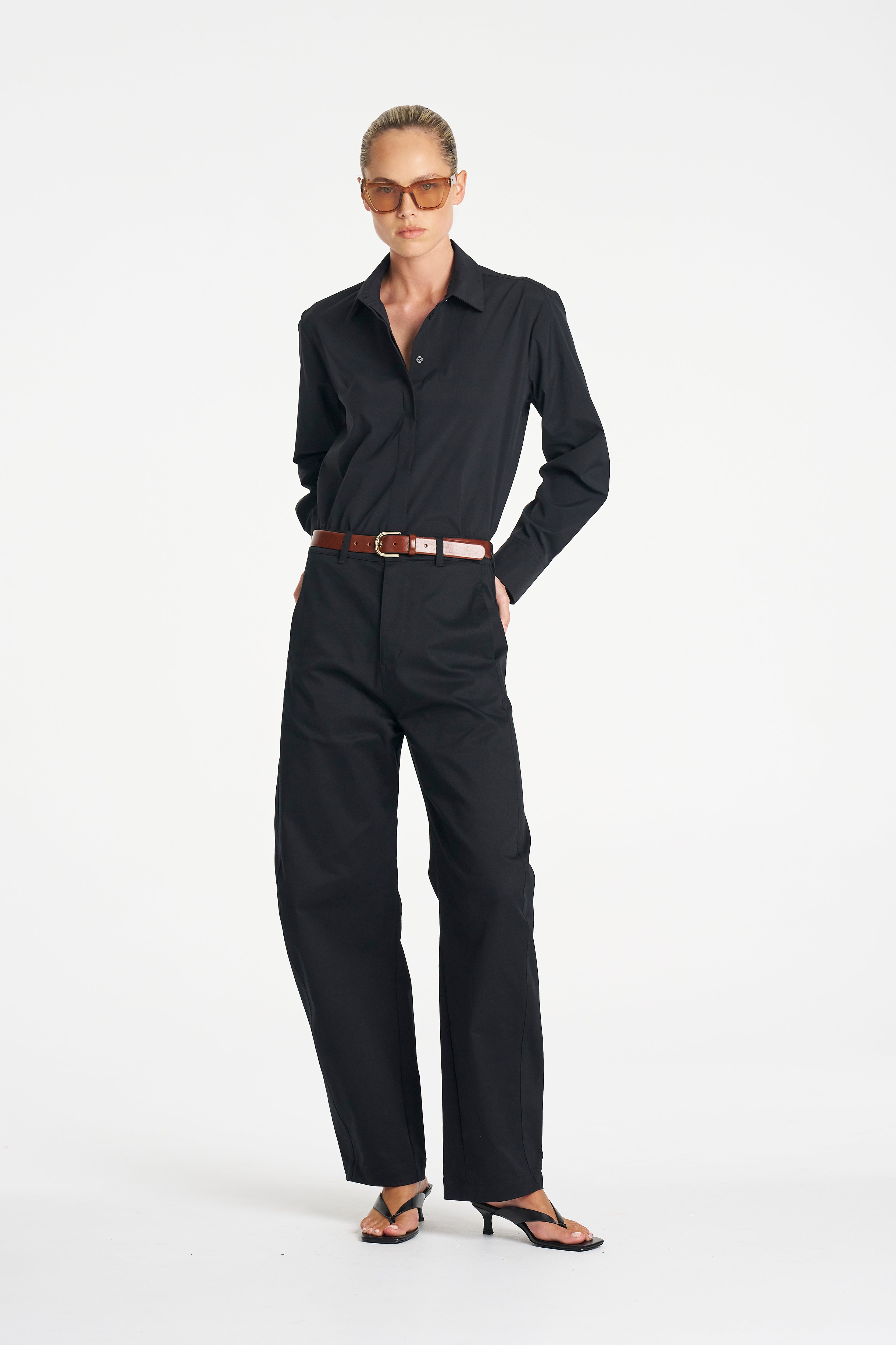 BARREL PANT - Black - MELA PURDIE