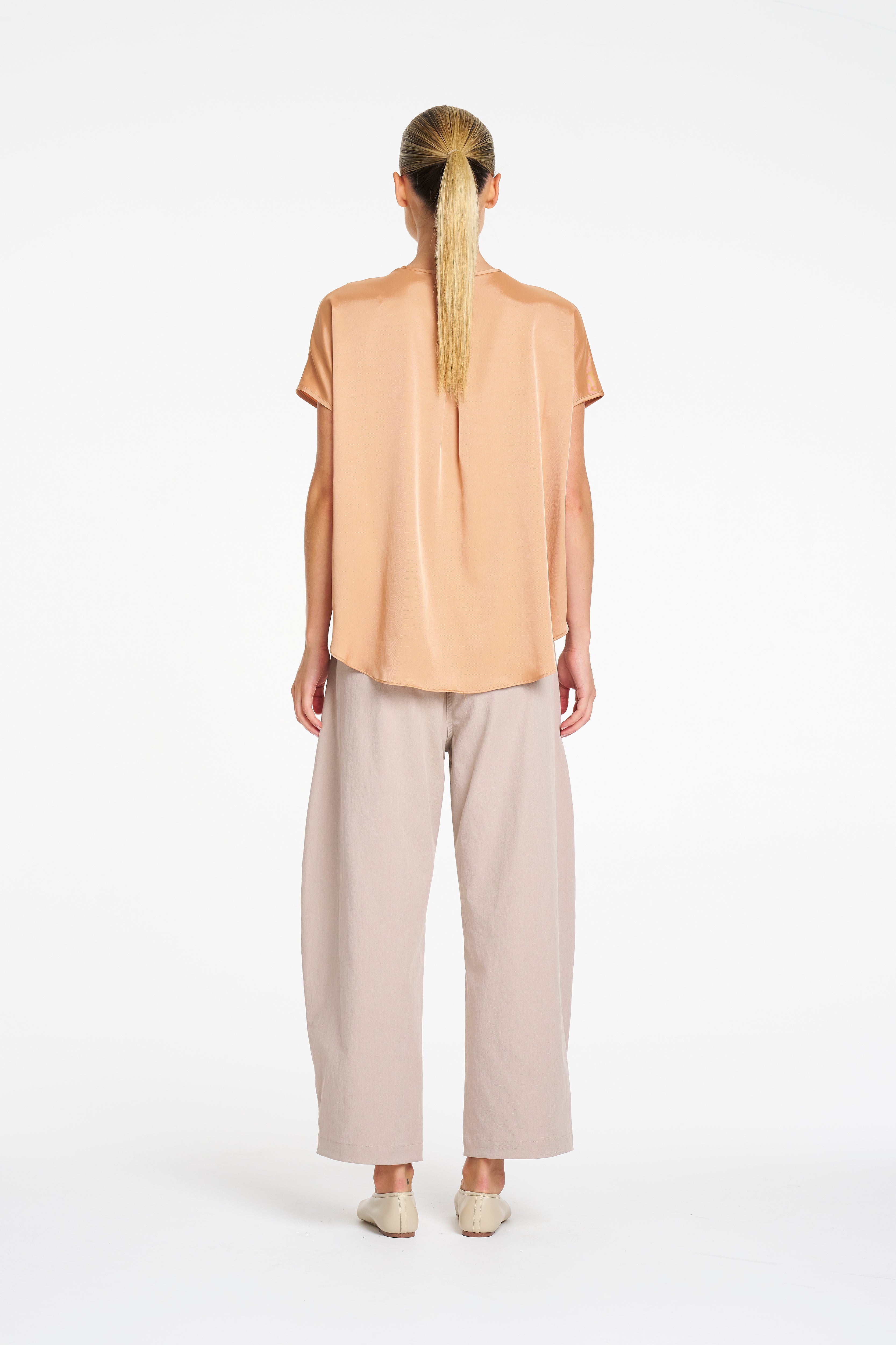 F416 10002 BARREL LEG PANT - MELA PURDIE