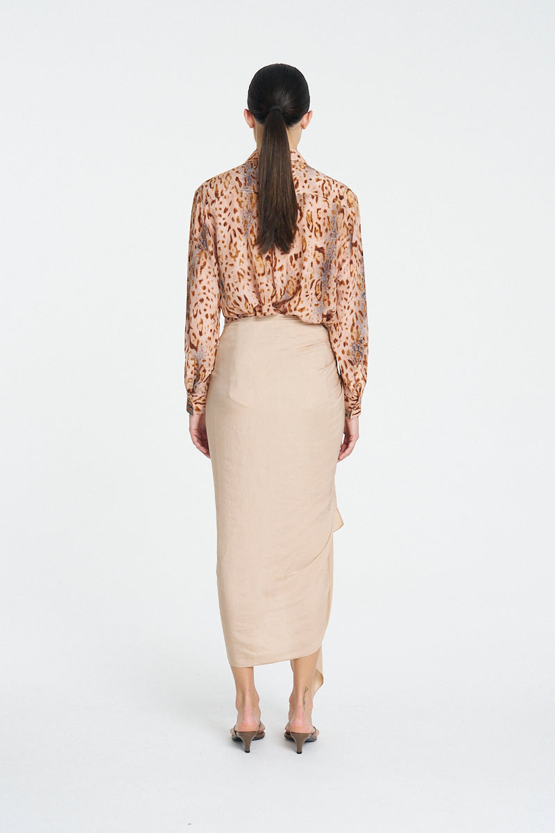 SOFT SILK SHIRT - Animal