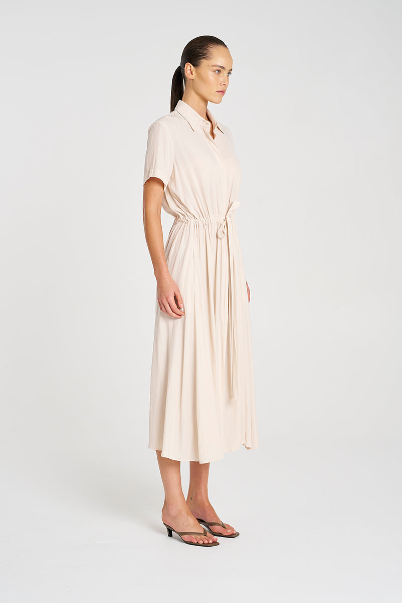 F67 3007 DRAW-WAIST T DRESS