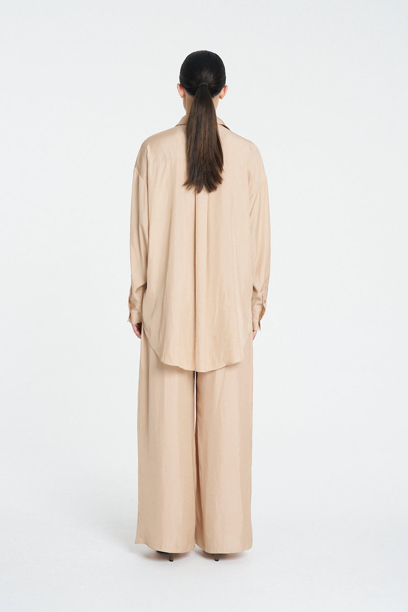 RELAXED SHIRT - Café