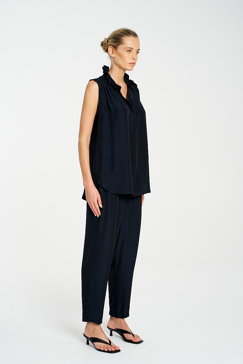 F67 8876 FRILL NECK TANK - MELA PURDIE