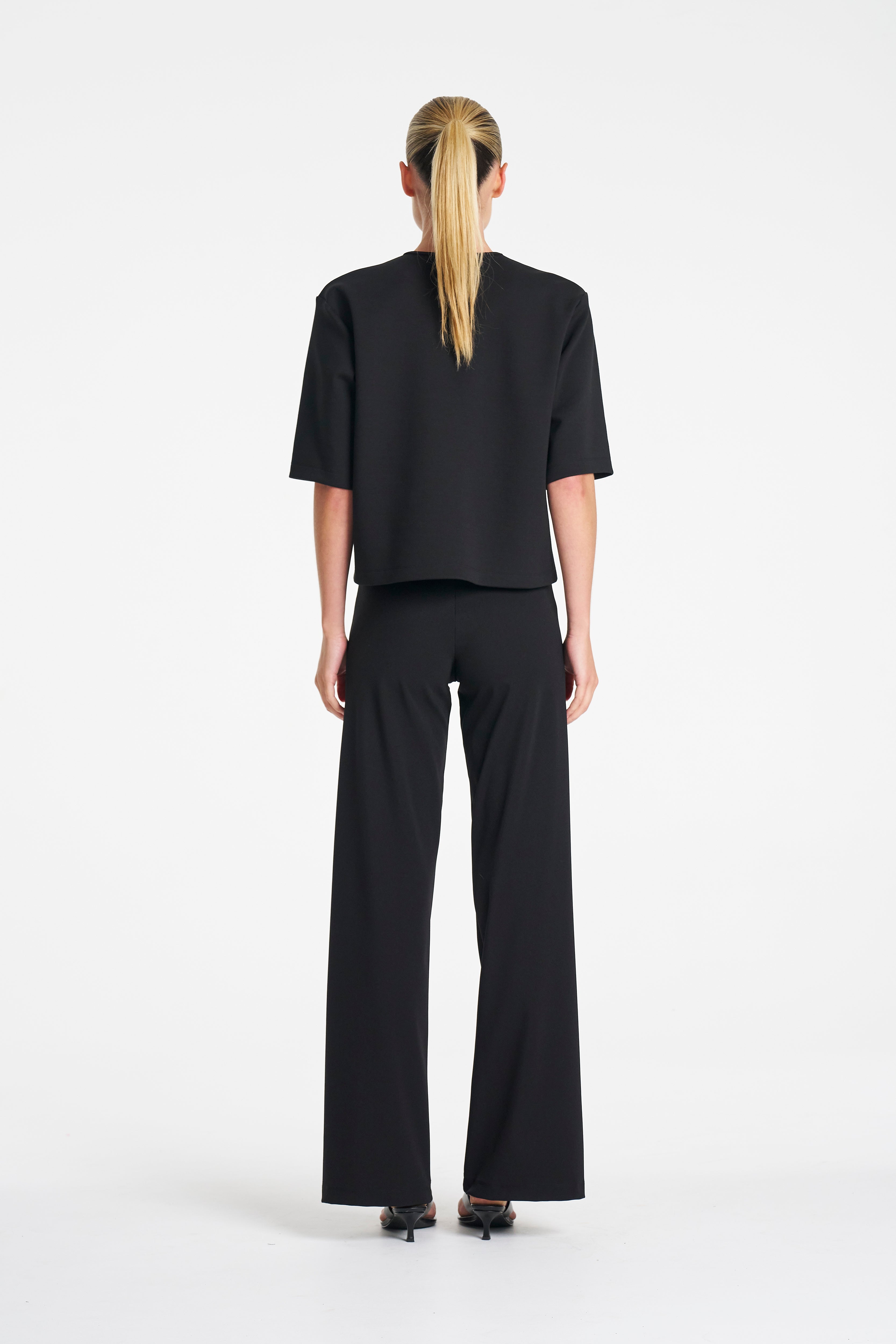 ELBOW BOX TEE - Black - MELA PURDIE