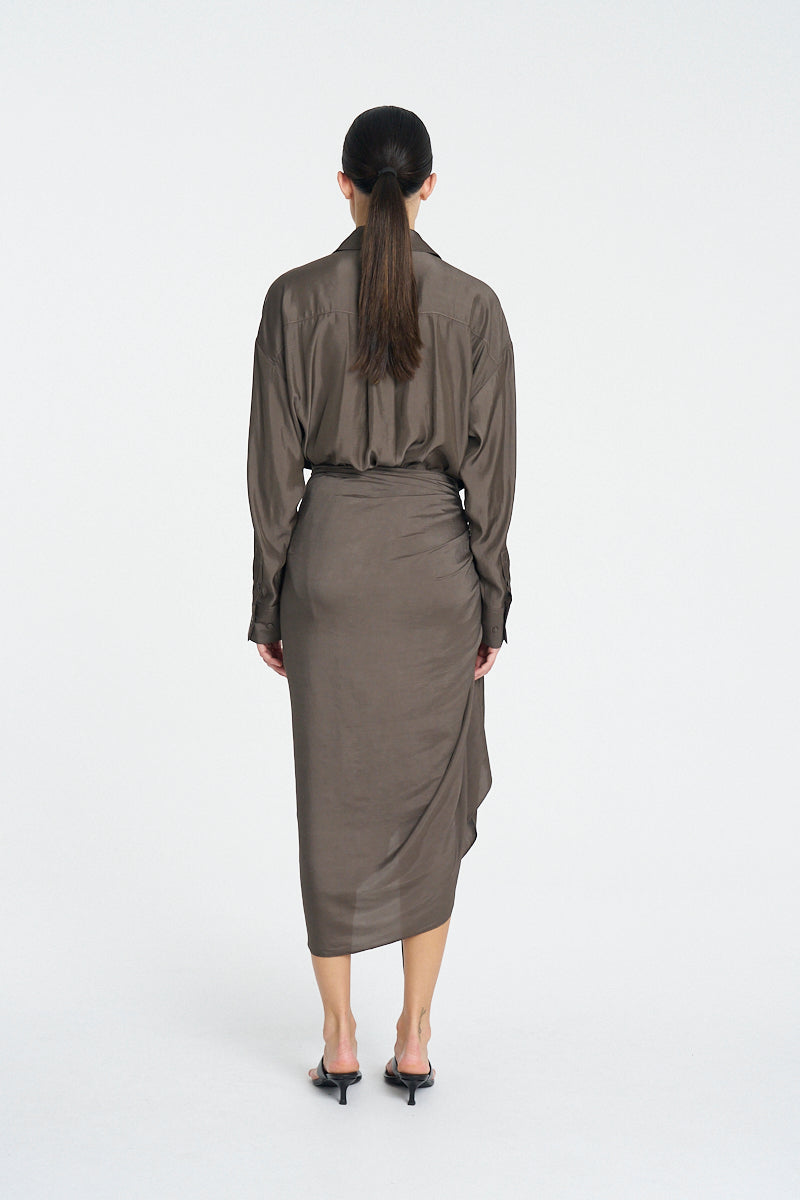 SARONG WRAP - Espresso
