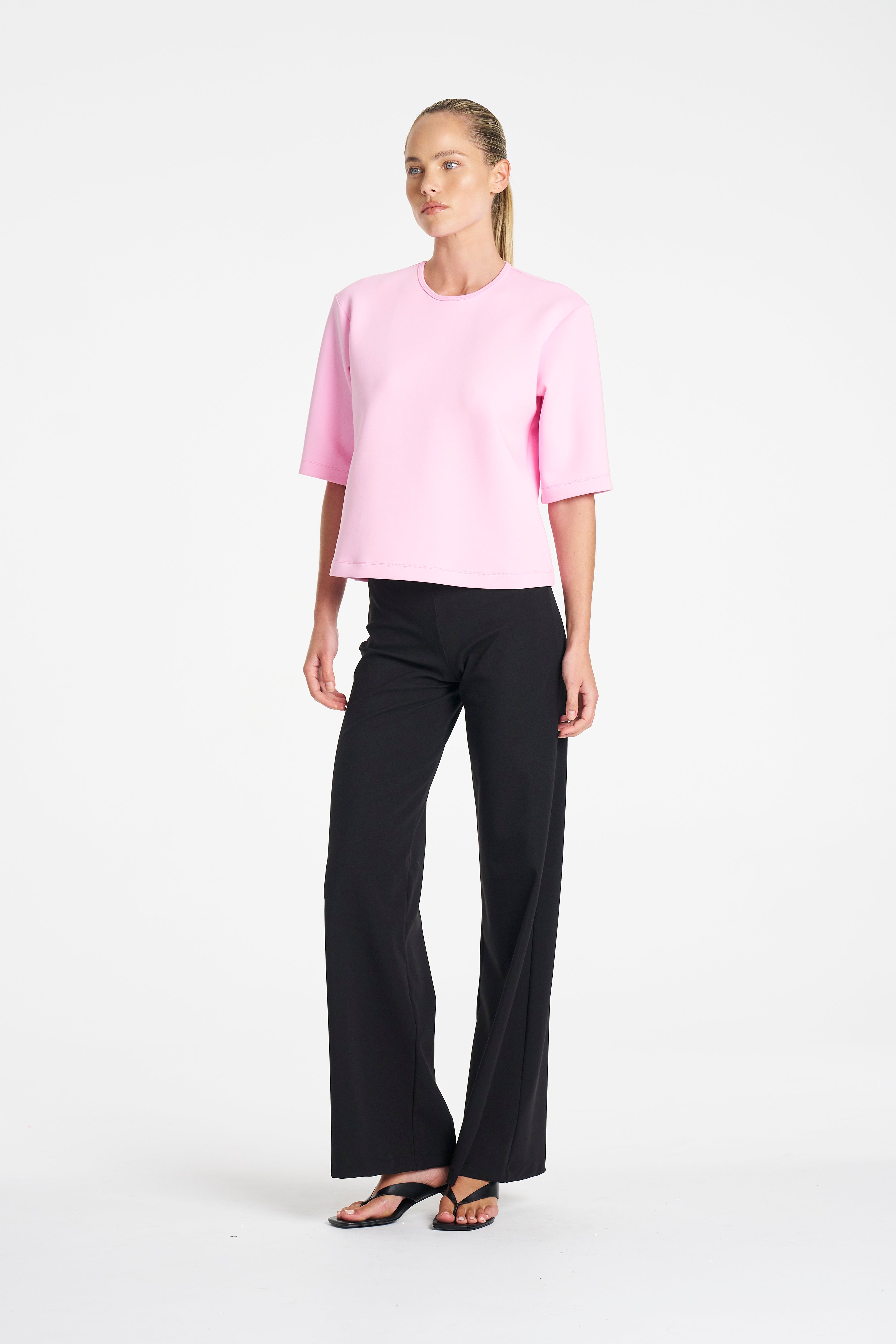 ELBOW BOX TEE - Pink - MELA PURDIE