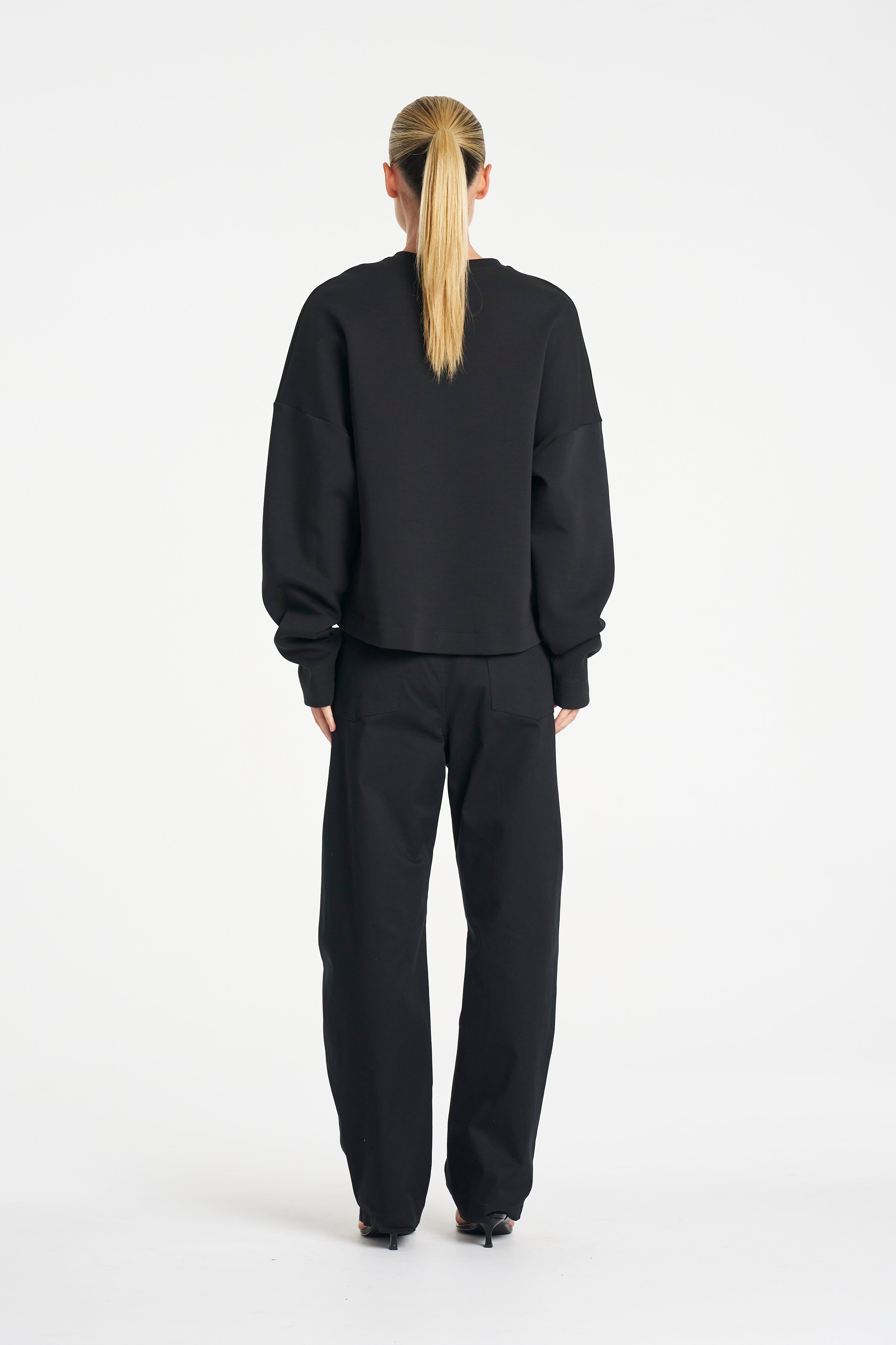 PUFFER SWEATER - Black - MELA PURDIE