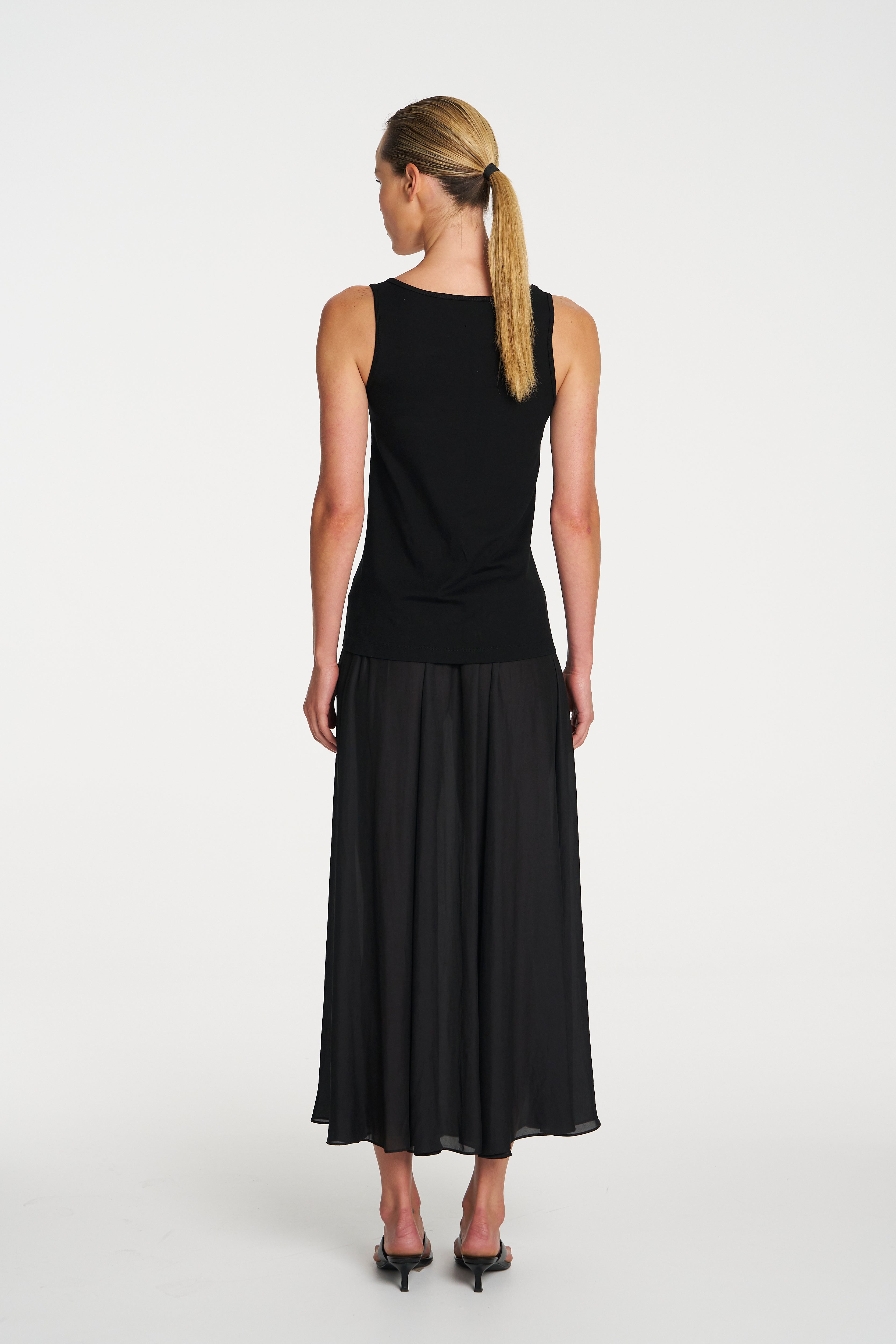 LONG TANK - Black - MELA PURDIE