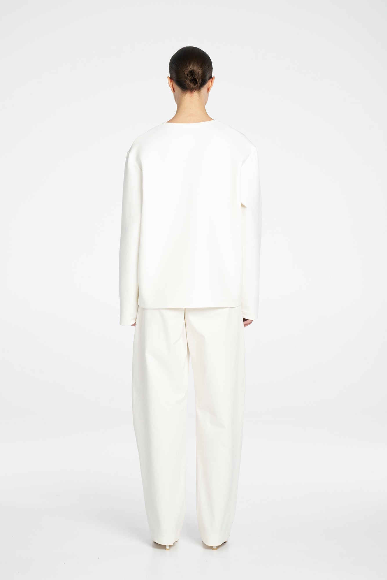 BOX SWEATER - White - MELA PURDIE