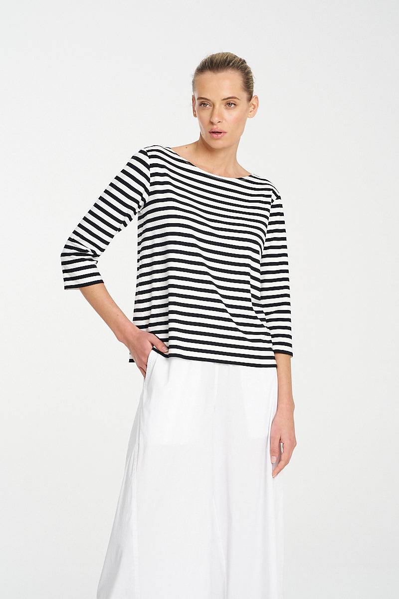 F536 2630 RELAXED BOAT NECK - MELA PURDIE