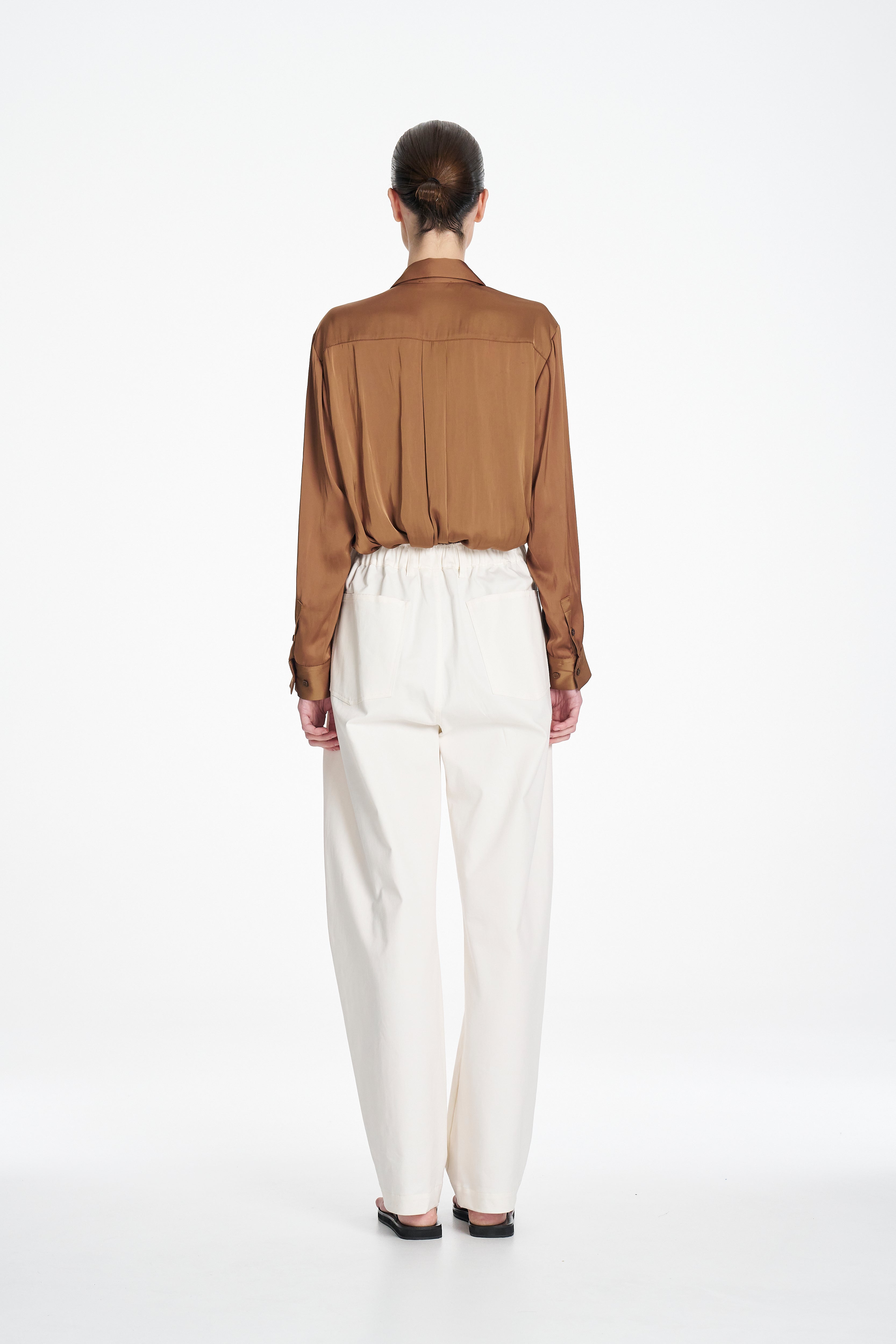CHARMEUSE SHIRT - Saffron - MELA PURDIE