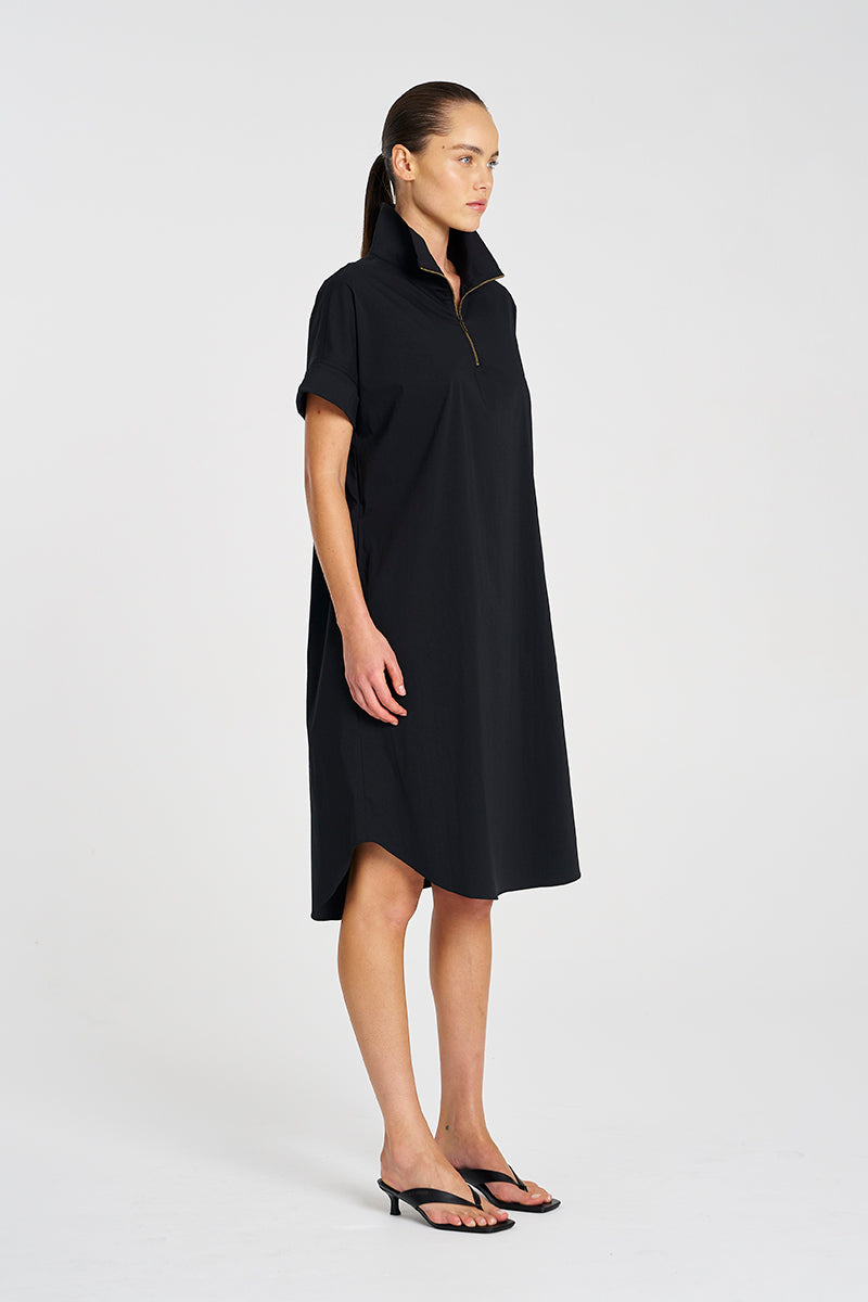 F65 3022 HALF ZIP DRESS