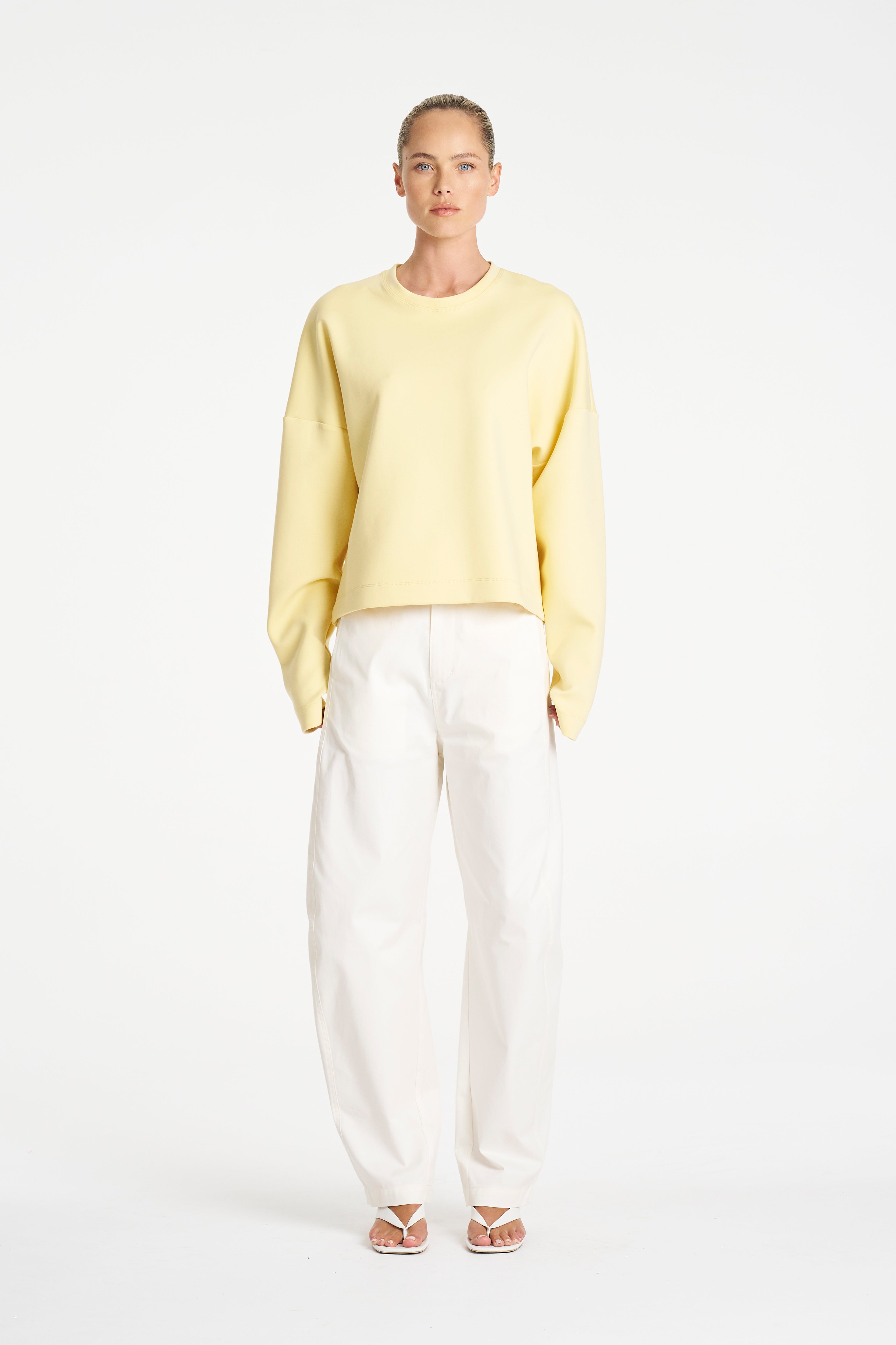 PUFFER SWEATER - Lemon - MELA PURDIE