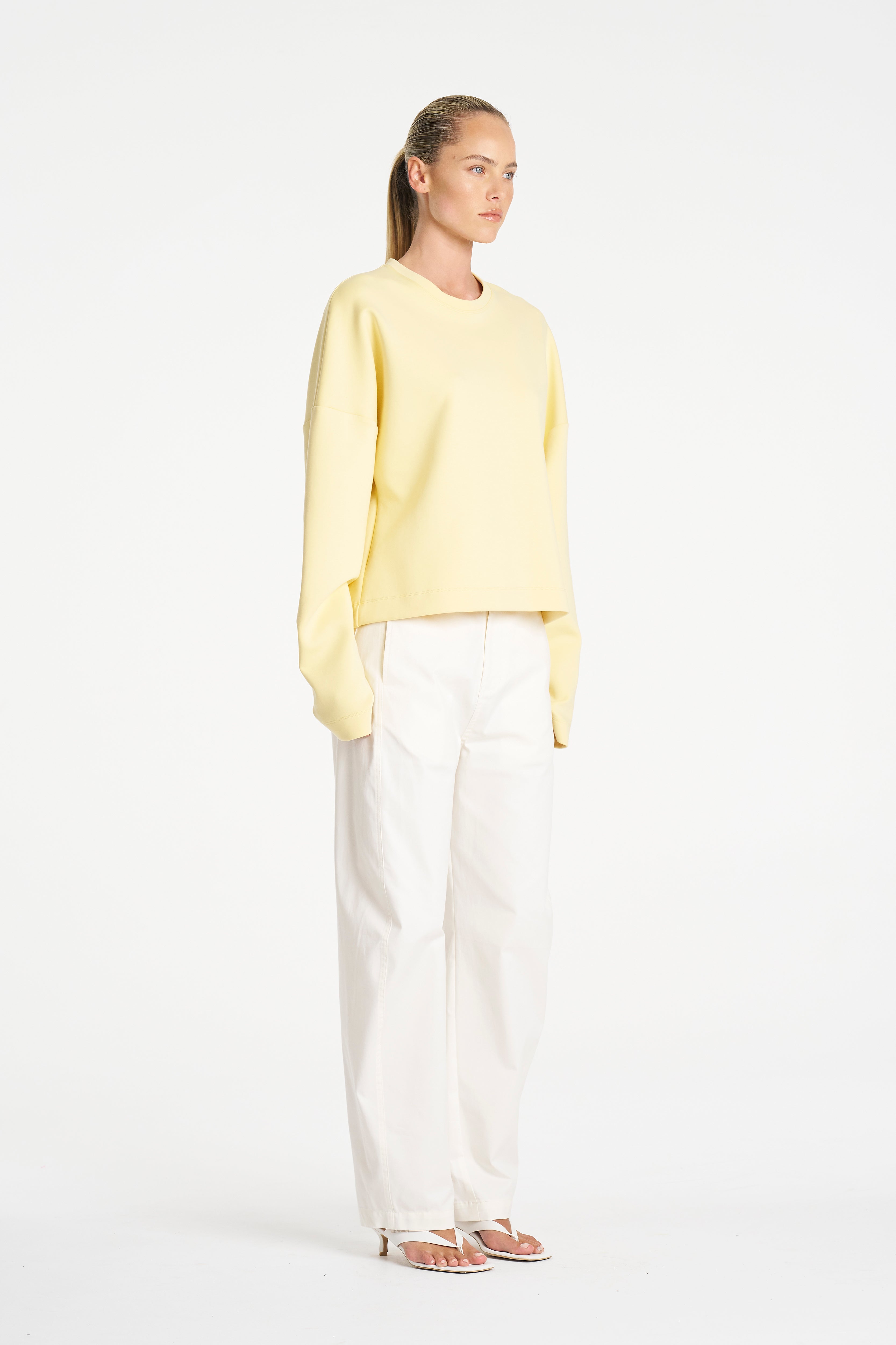 PUFFER SWEATER - Lemon - MELA PURDIE
