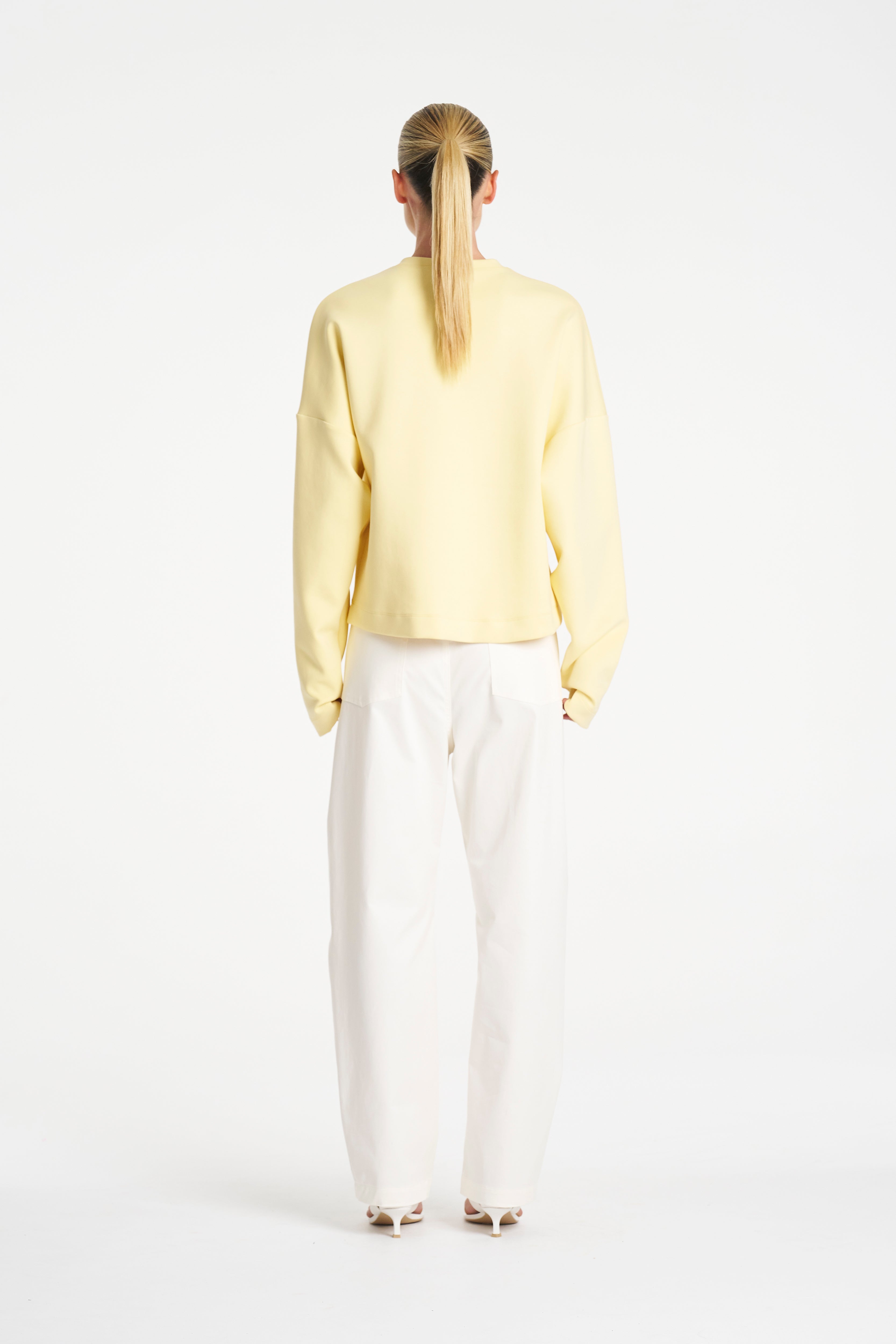 PUFFER SWEATER - Lemon - MELA PURDIE