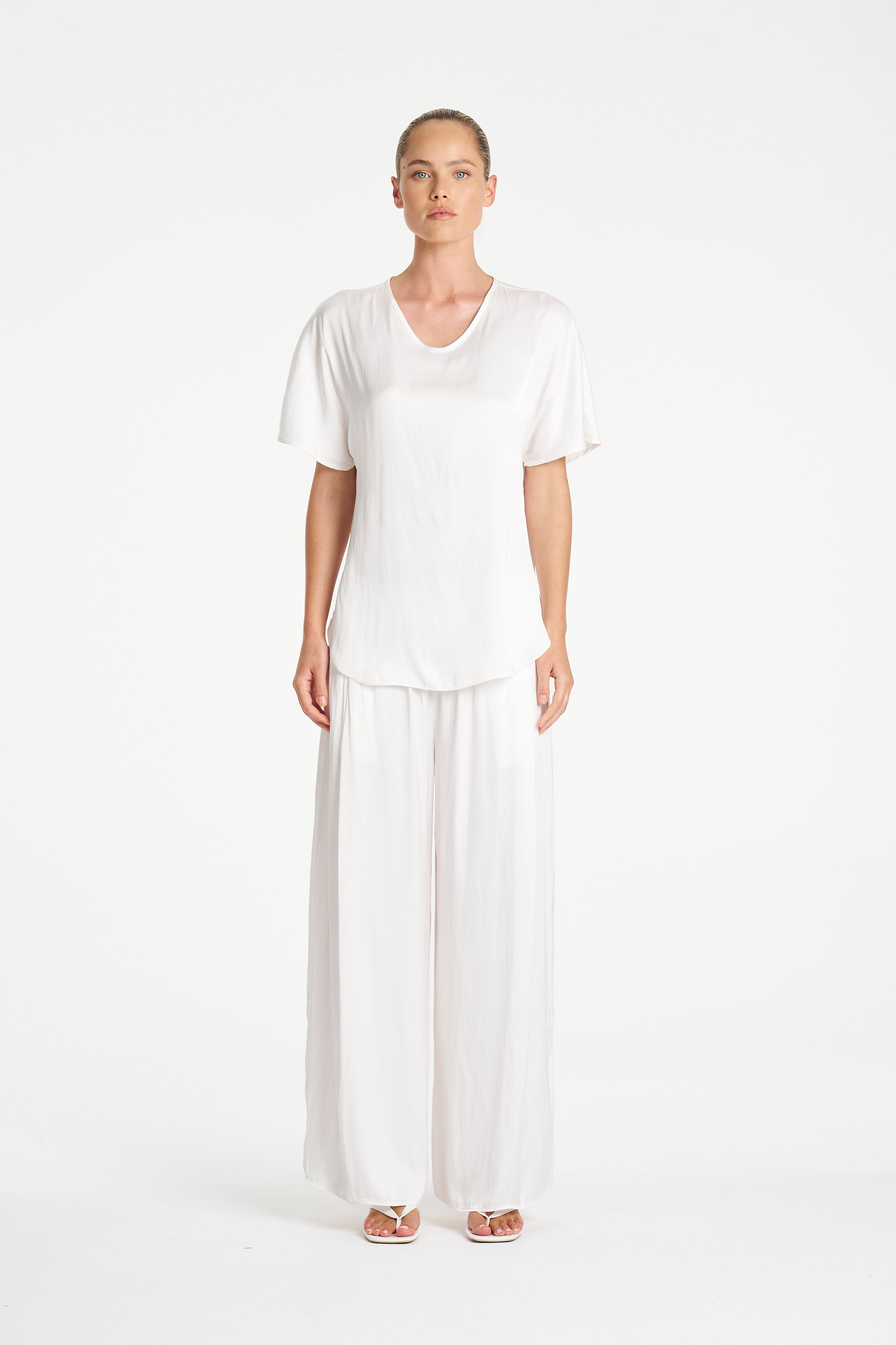 CHARMEUSE PANT - Ivory - MELA PURDIE