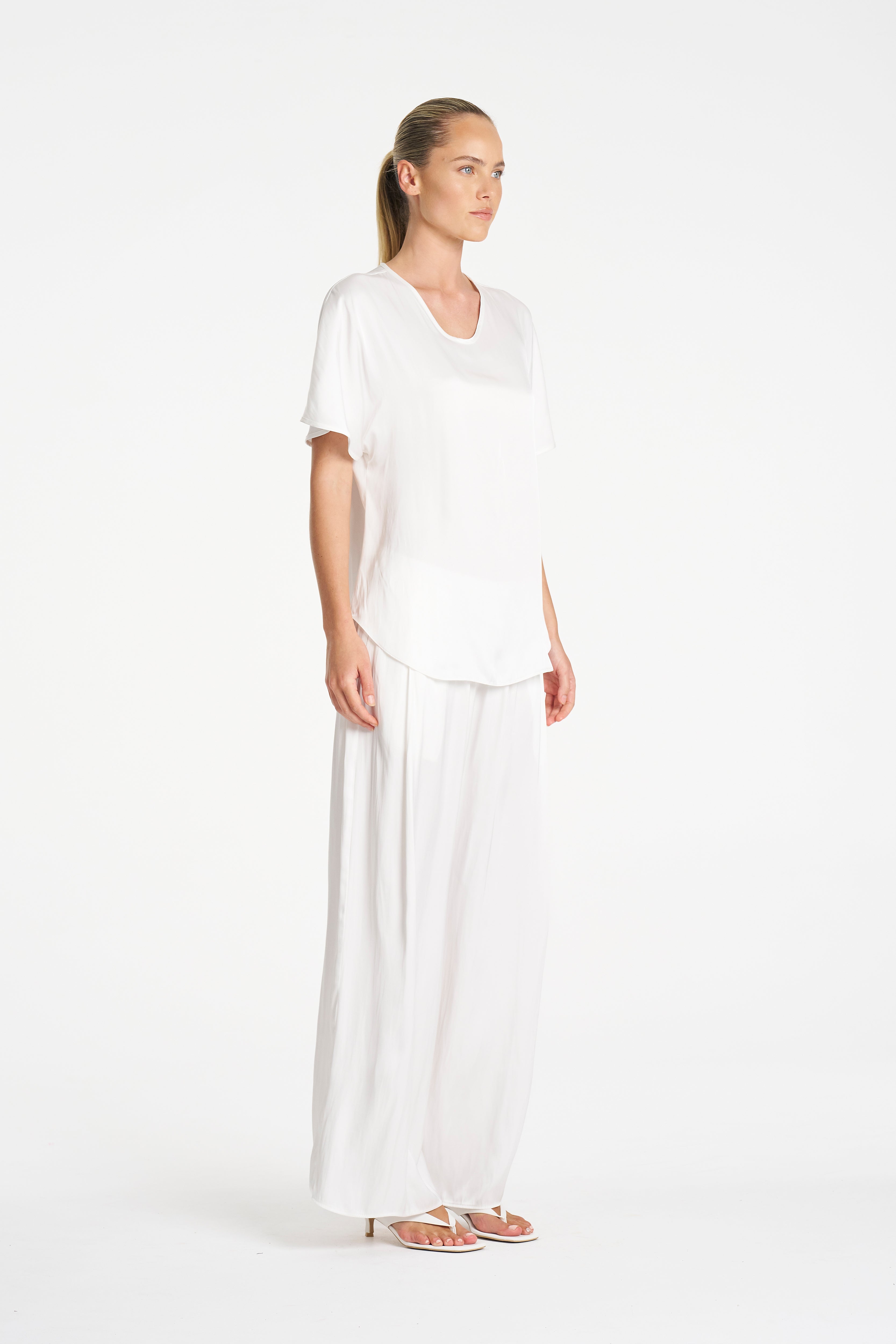 CHARMEUSE PANT - Ivory - MELA PURDIE