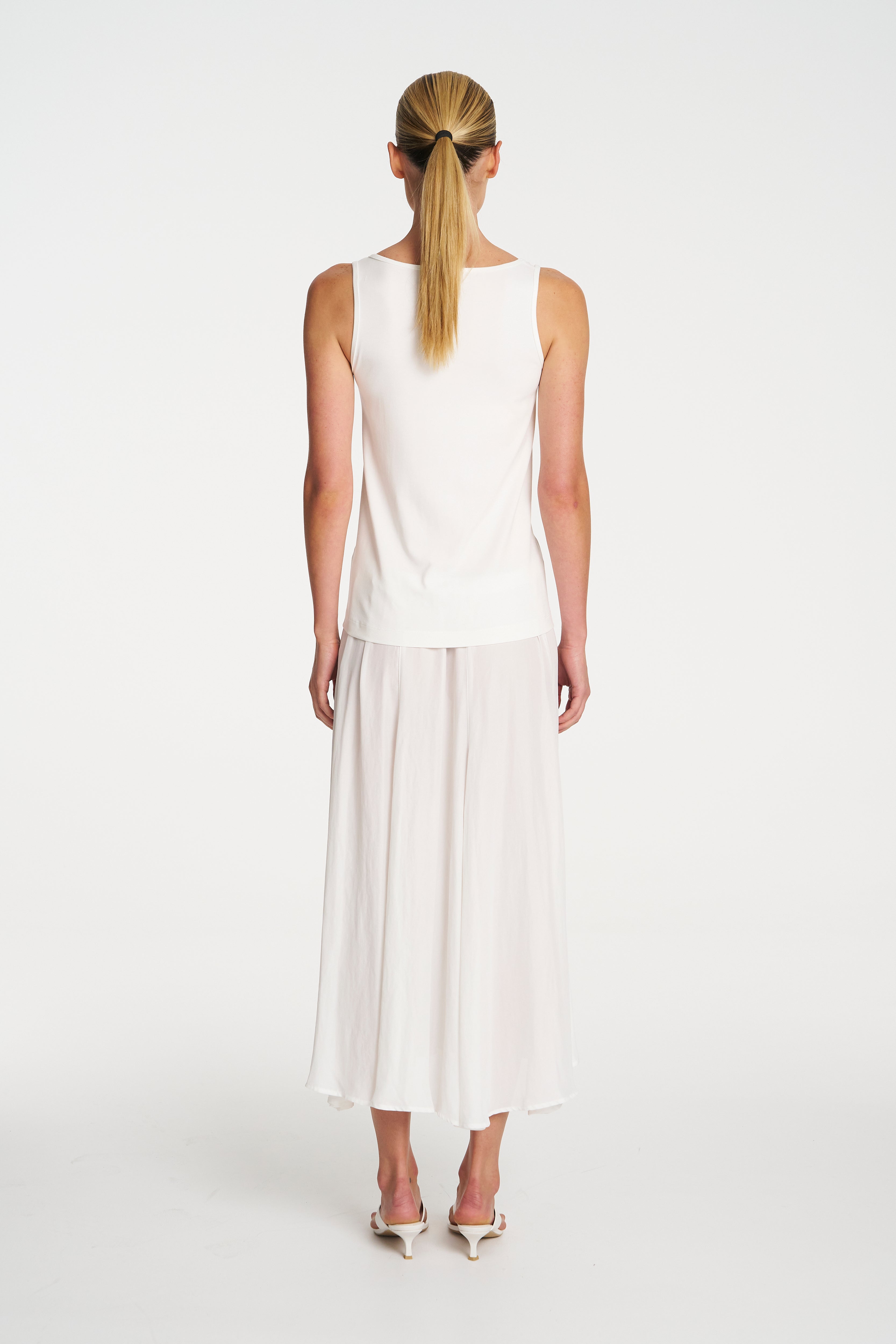 LONG TANK - White - MELA PURDIE