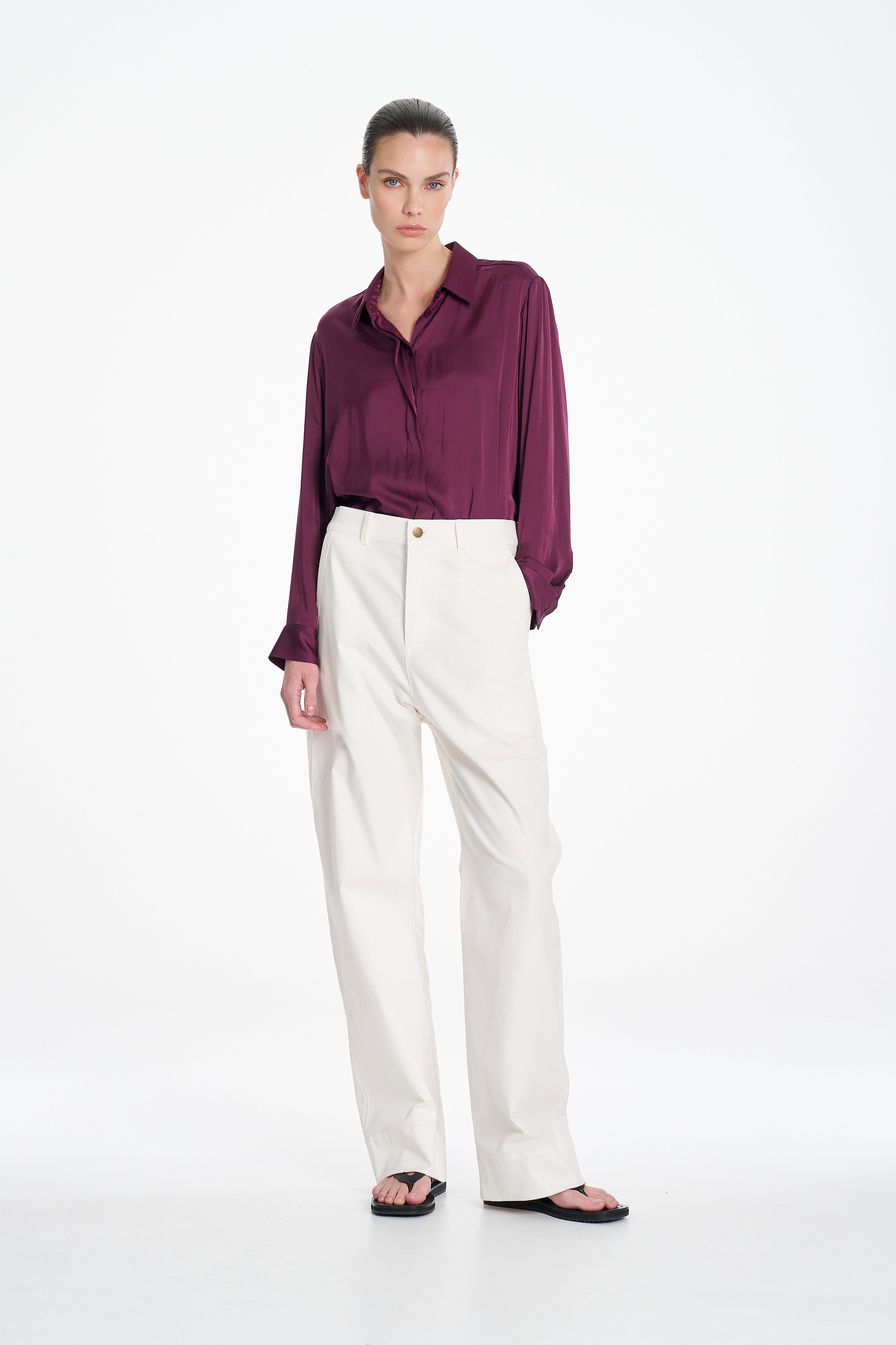CHARMEUSE SHIRT - Jam - MELA PURDIE