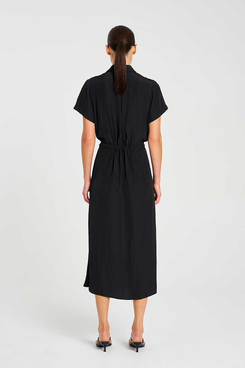 F67 3007 DRAW-WAIST T DRESS