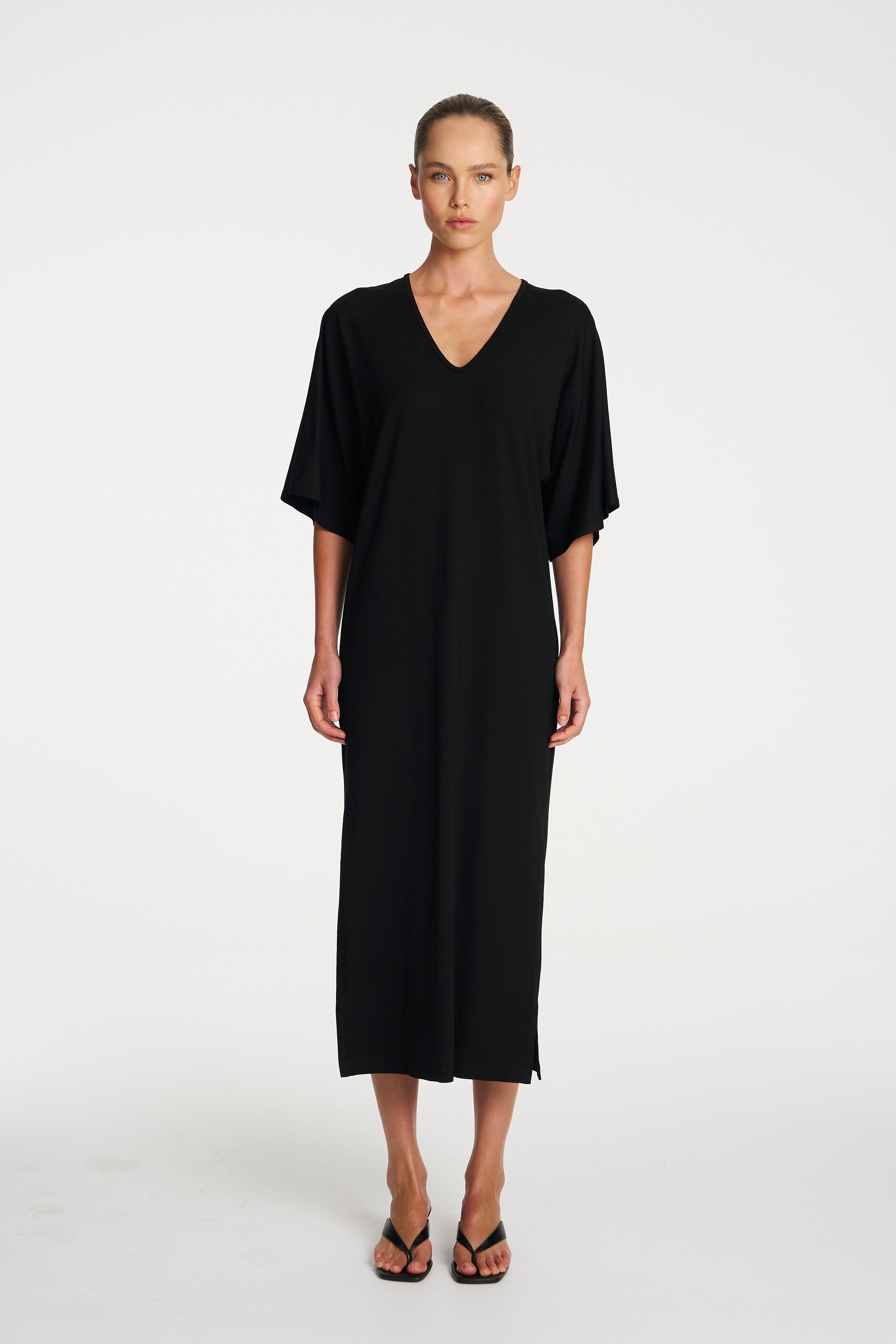 DOLMAN DRESS - Black - MELA PURDIE