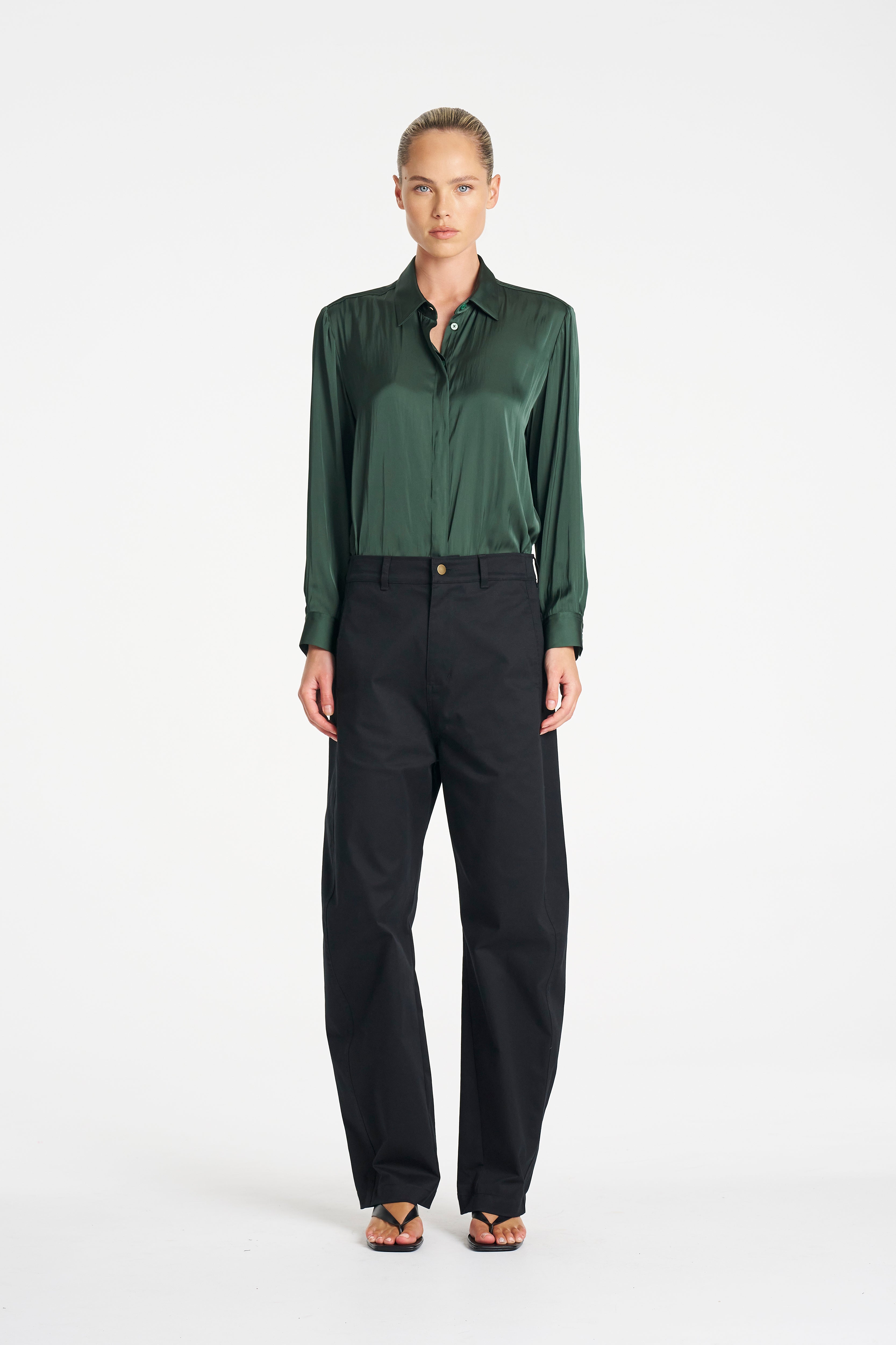 CHARMEUSE SHIRT - Jade - MELA PURDIE