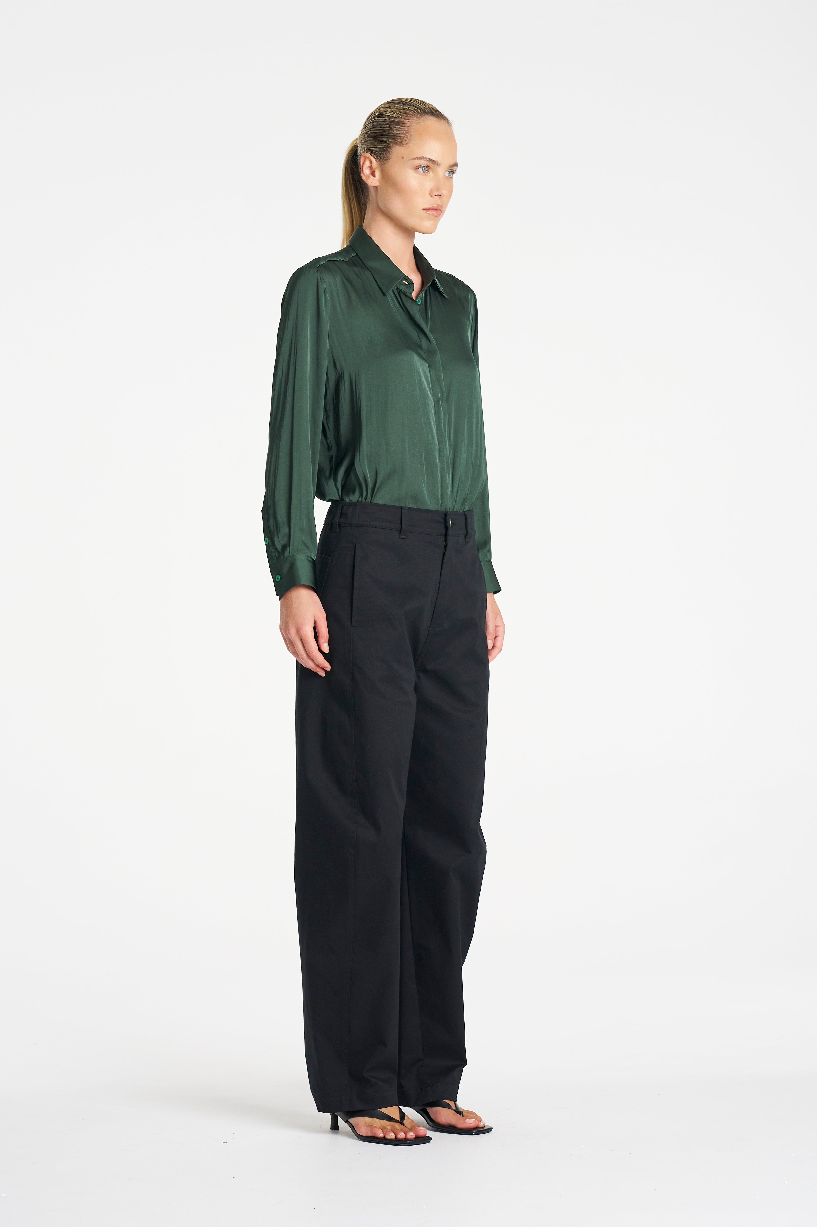 CHARMEUSE SHIRT - Jade - MELA PURDIE