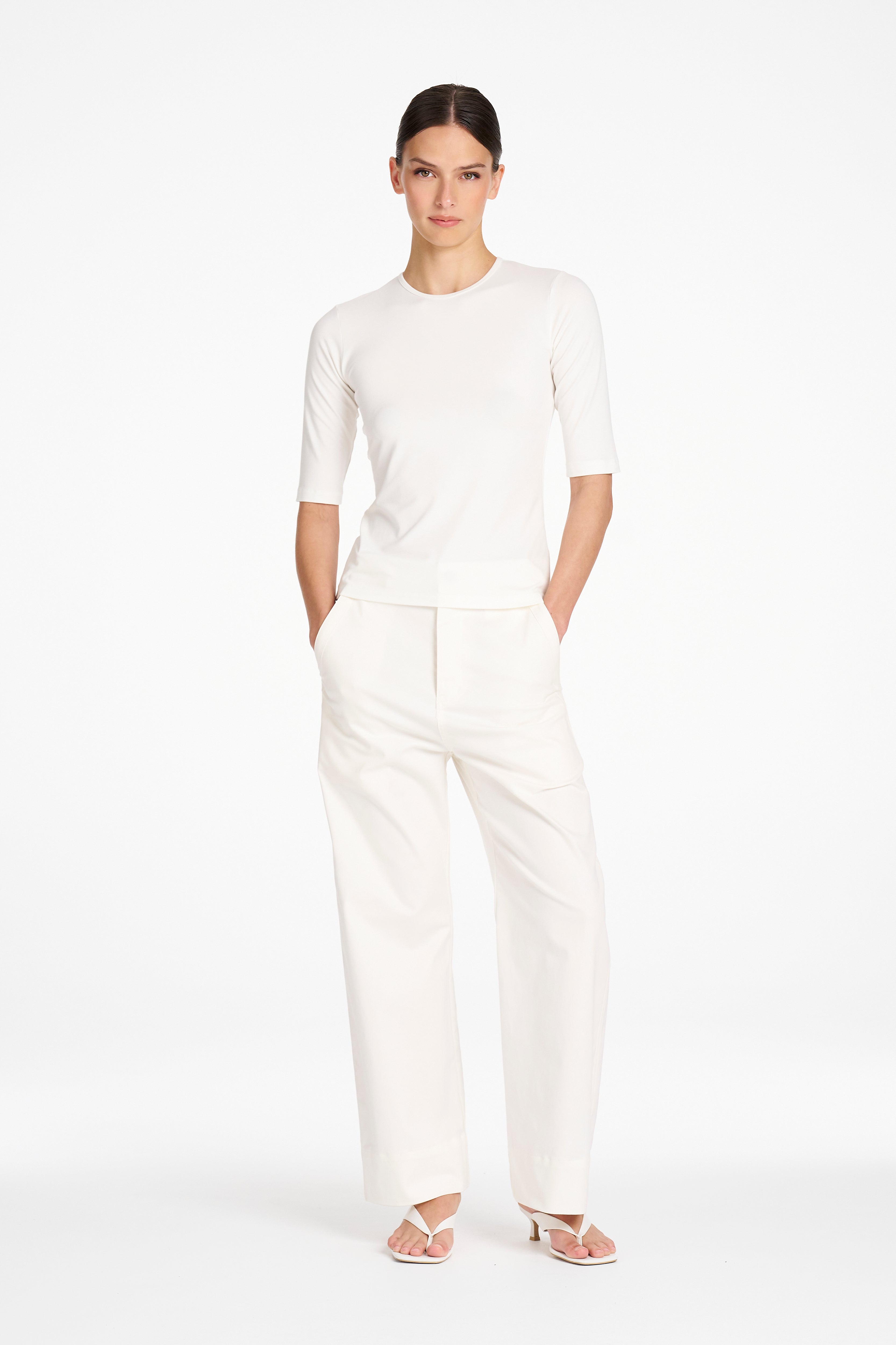 STRAIGHT PANT - Ivory - MELA PURDIE