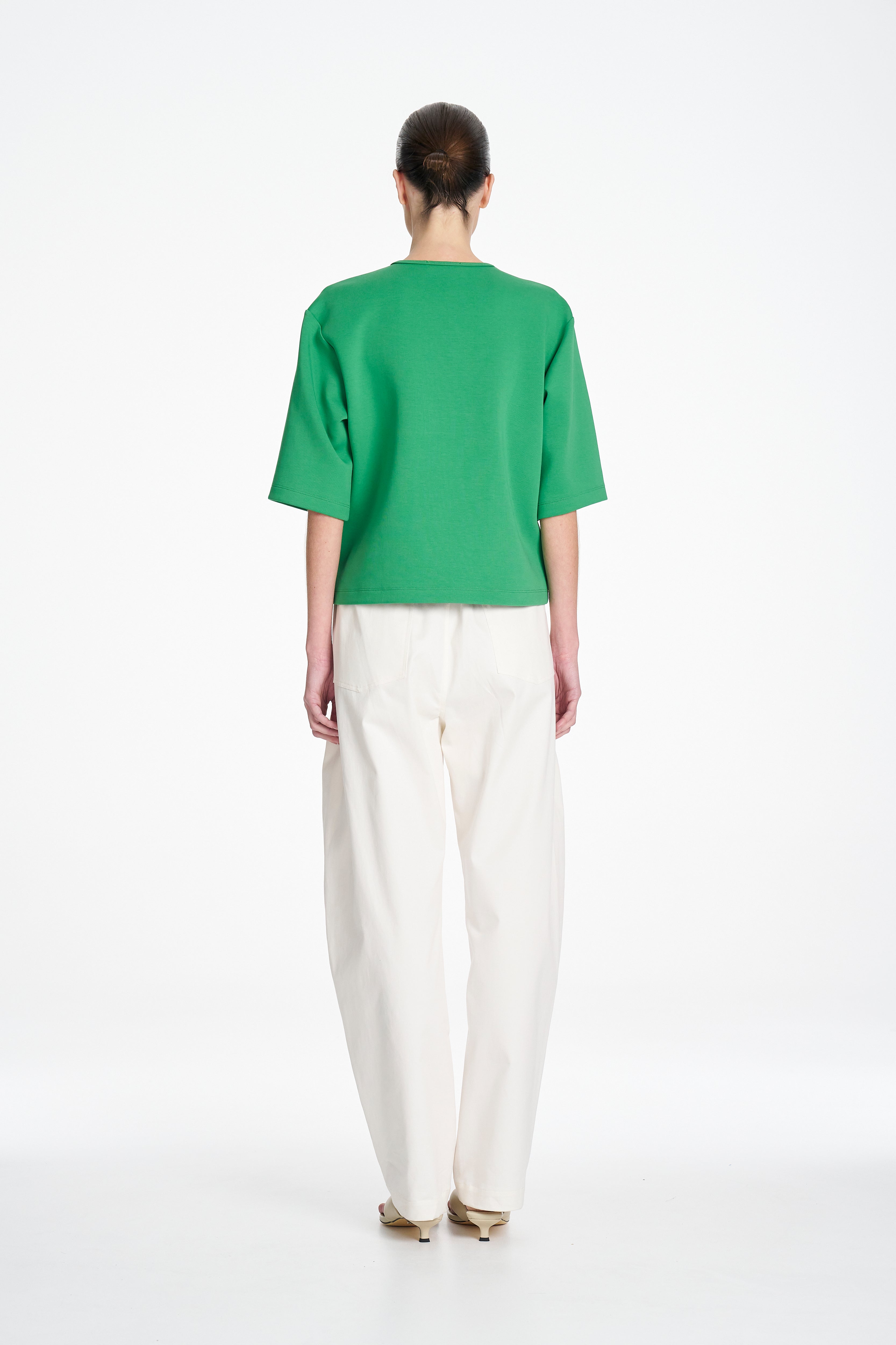 ELBOW BOX TEE - Emerald