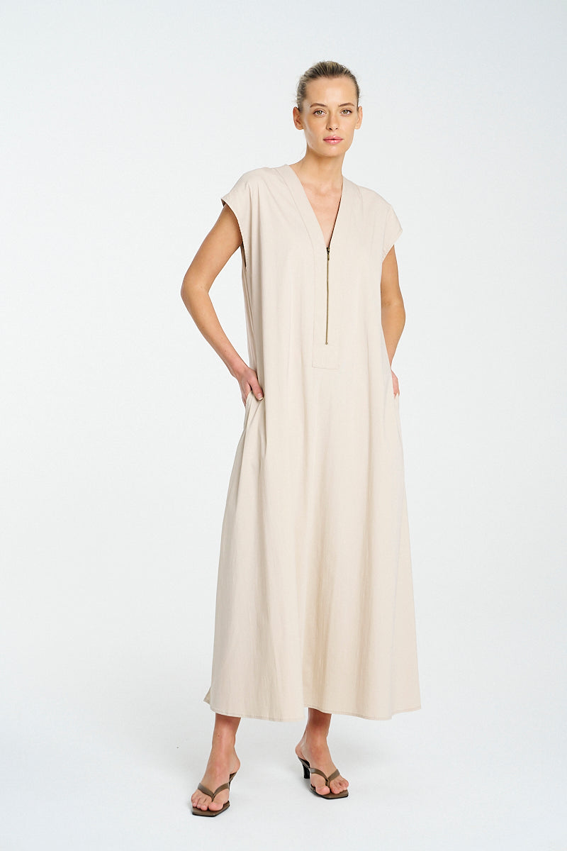 F65 3035 ZIP SLICE DRESS - MELA PURDIE