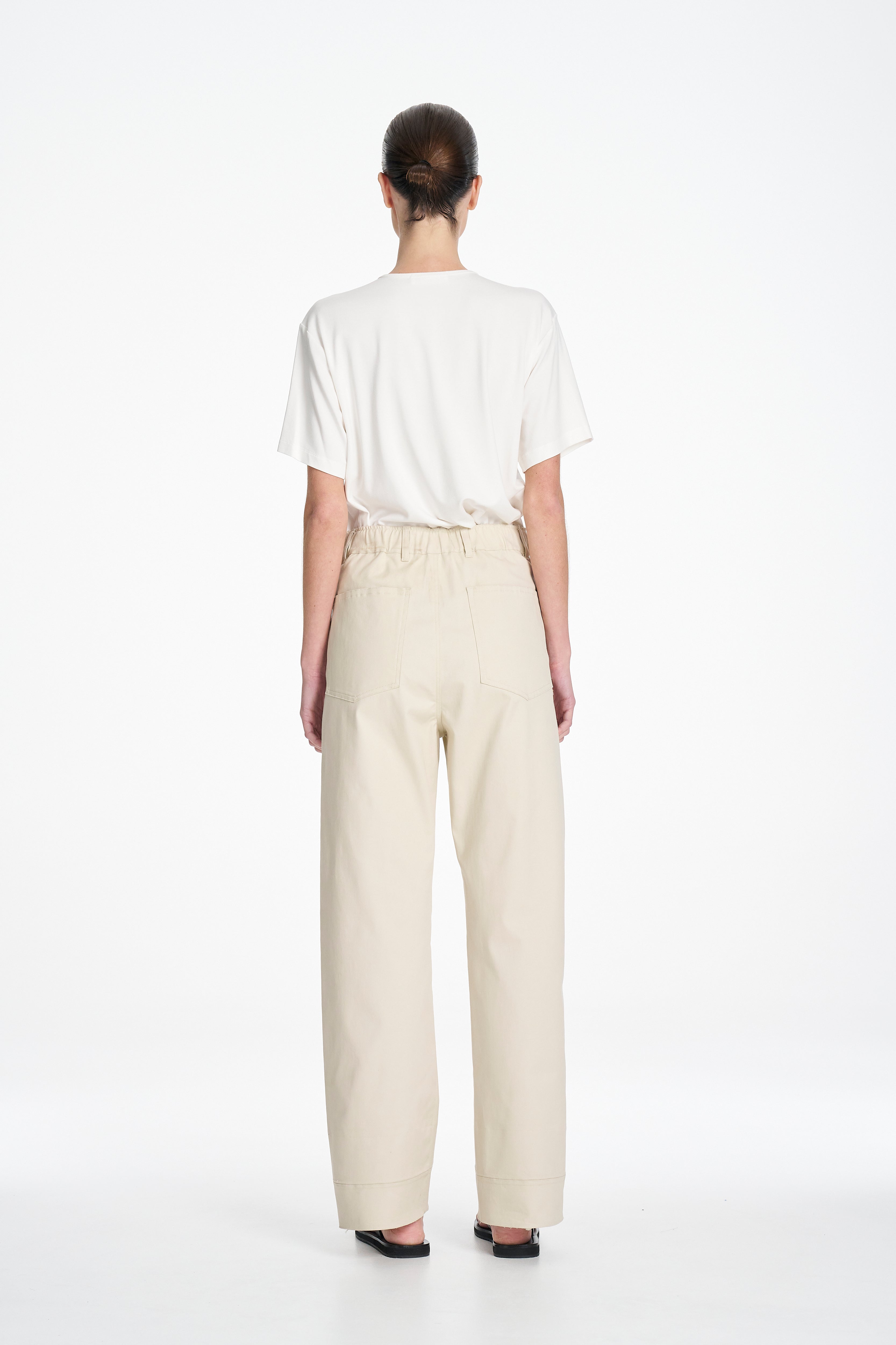 STRAIGHT PANT - Rice - MELA PURDIE