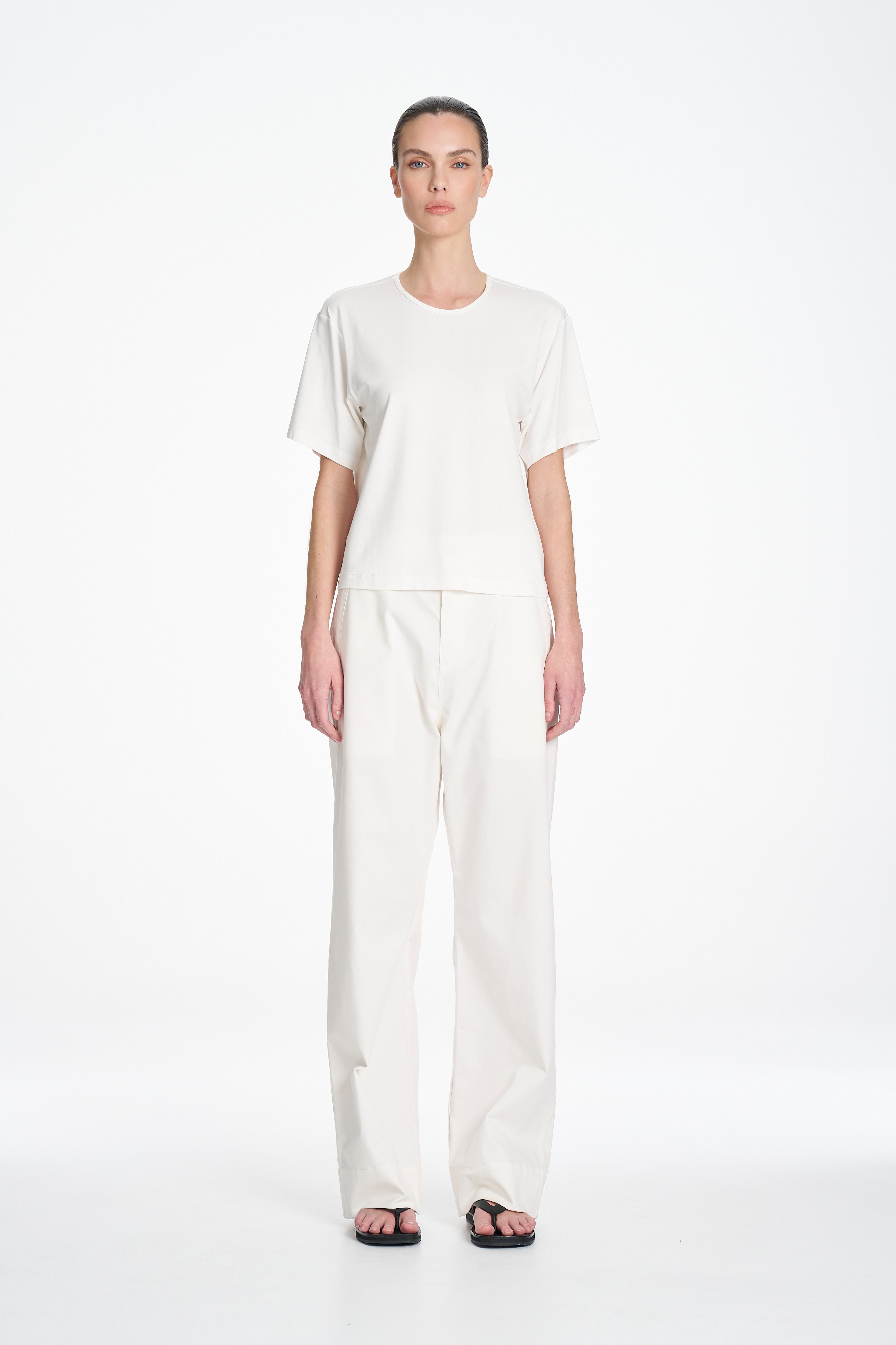 STRAIGHT PANT - Ivory - MELA PURDIE