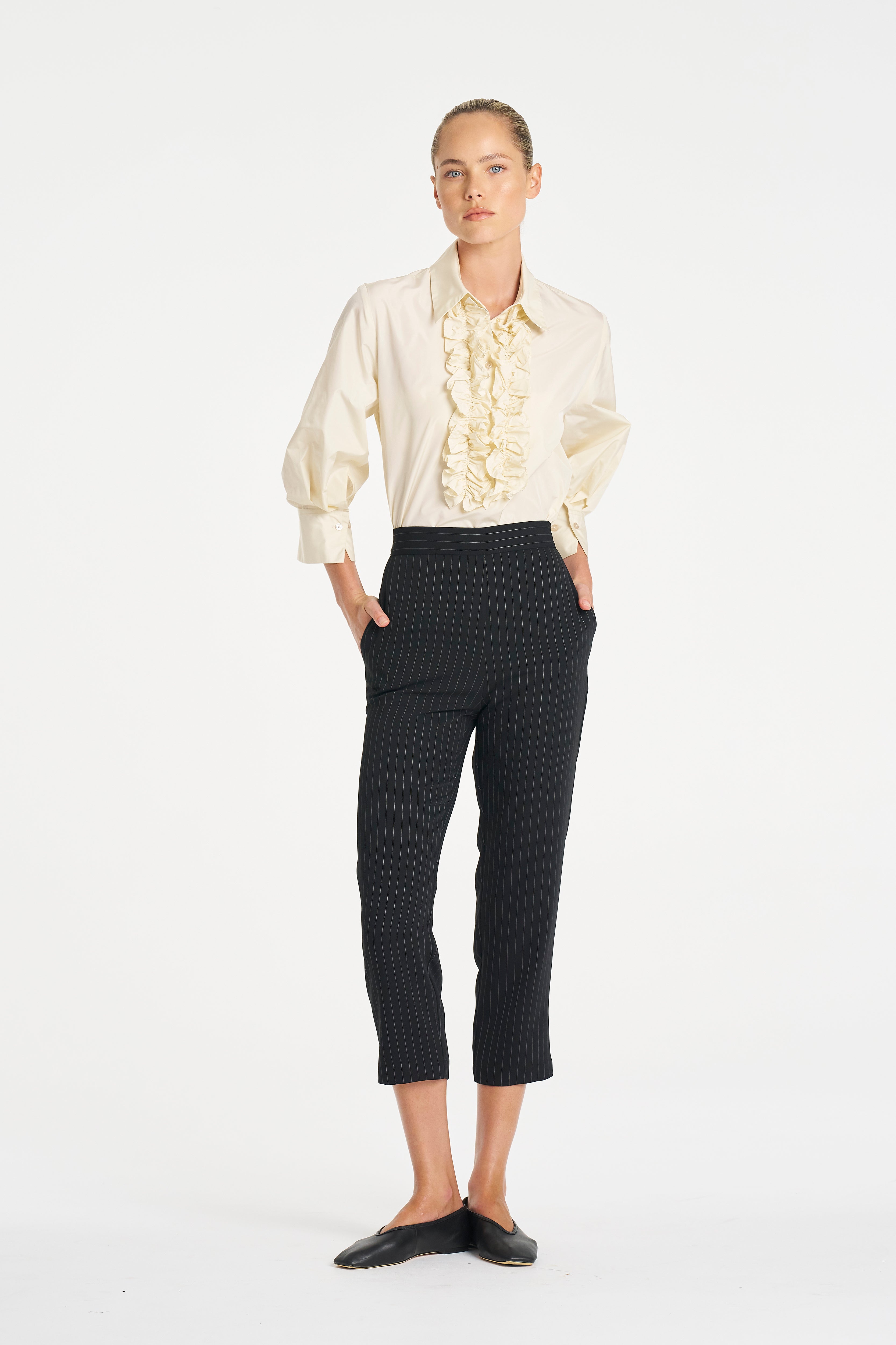 F734 1831 TAPERED FLAT PANT - MELA PURDIE