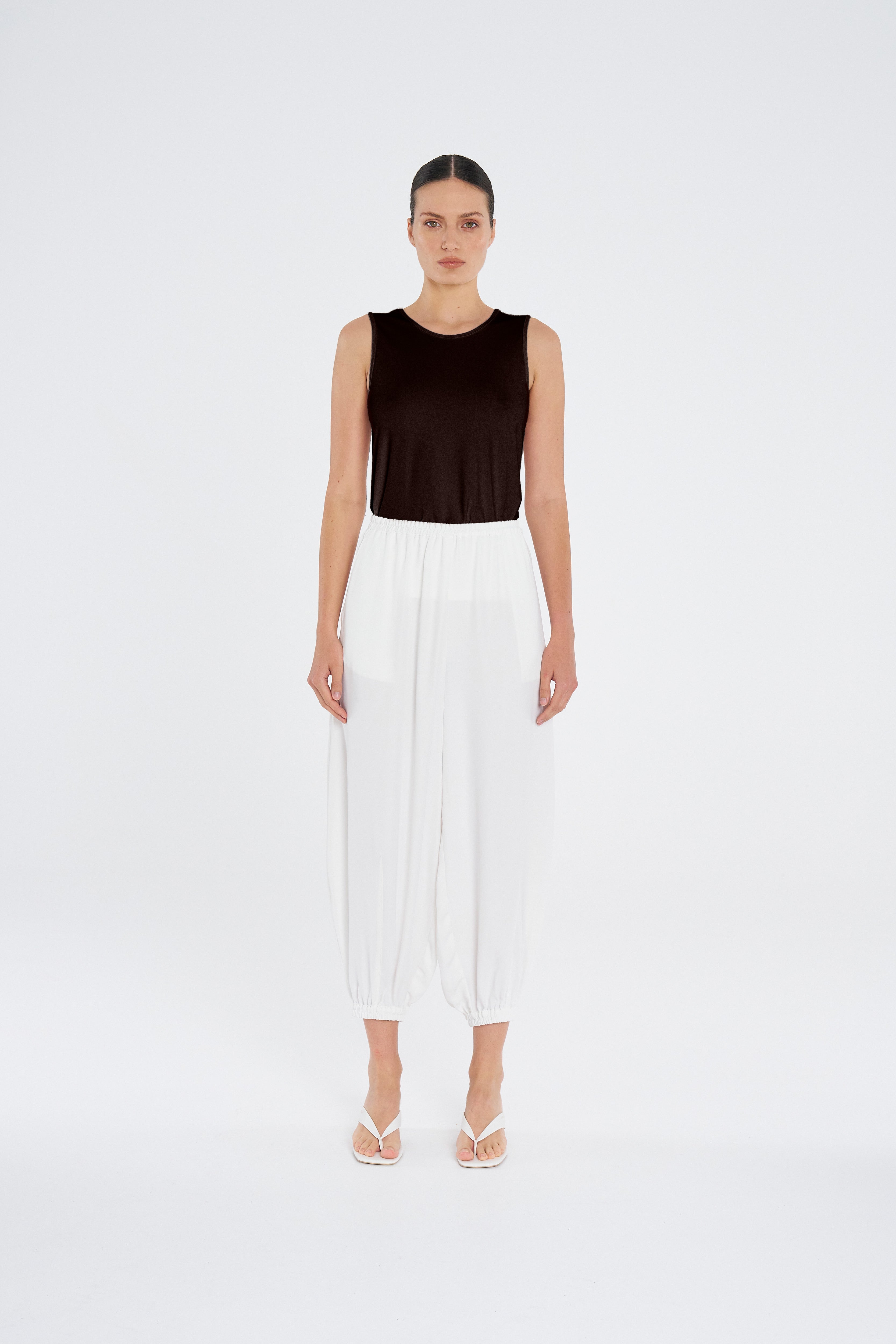 CREW TANK - Coffee - MELA PURDIE