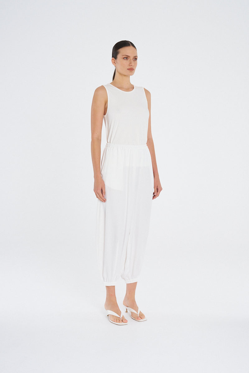 CREW TANK - White - MELA PURDIE