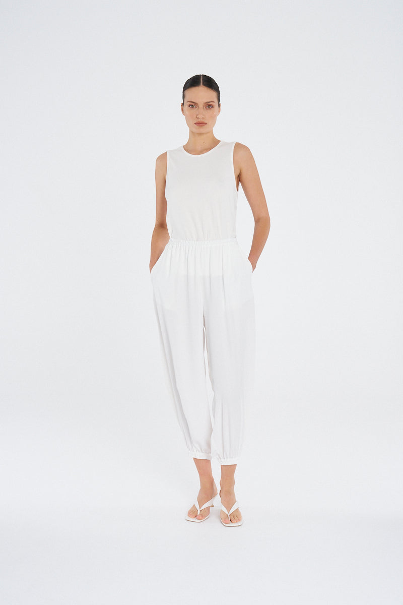 BILLOW PANT - Ivory - MELA PURDIE