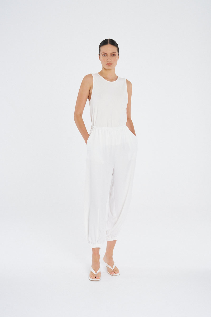 CREW TANK - White - MELA PURDIE