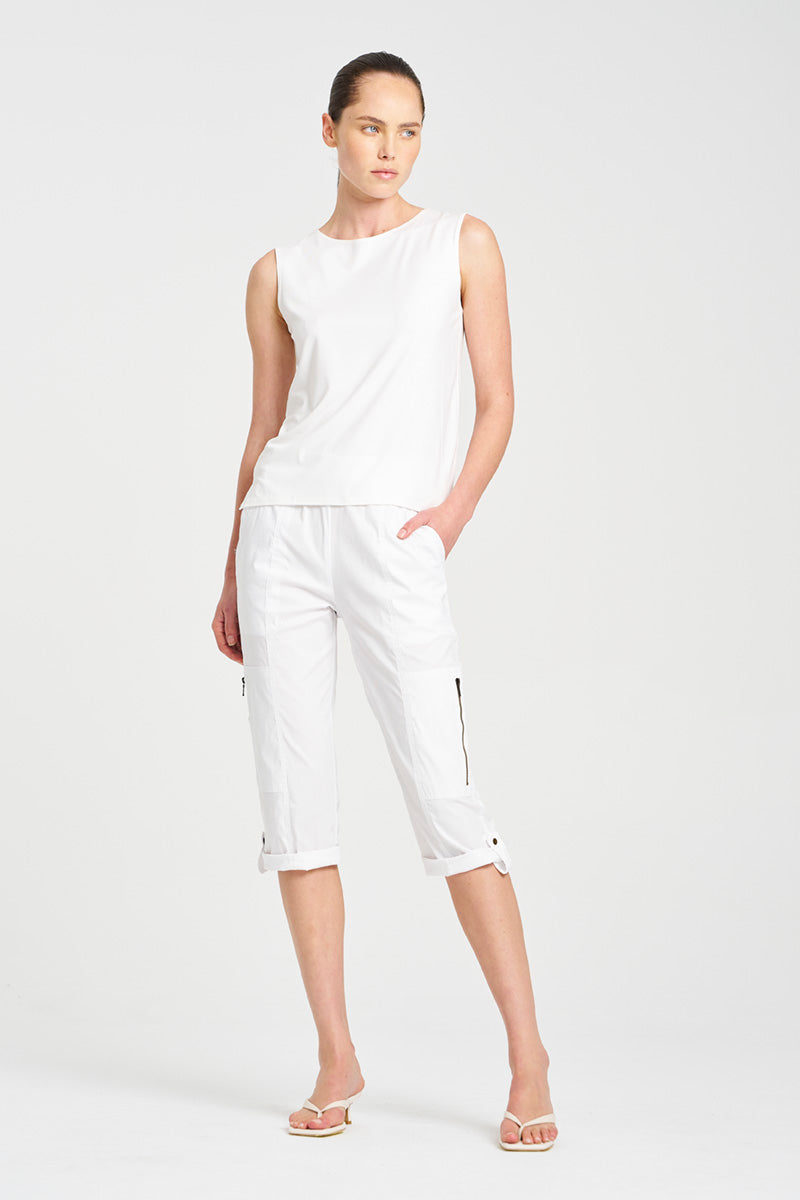 F65 1386 CROPPED ZIP CARGO - Mela Purdie