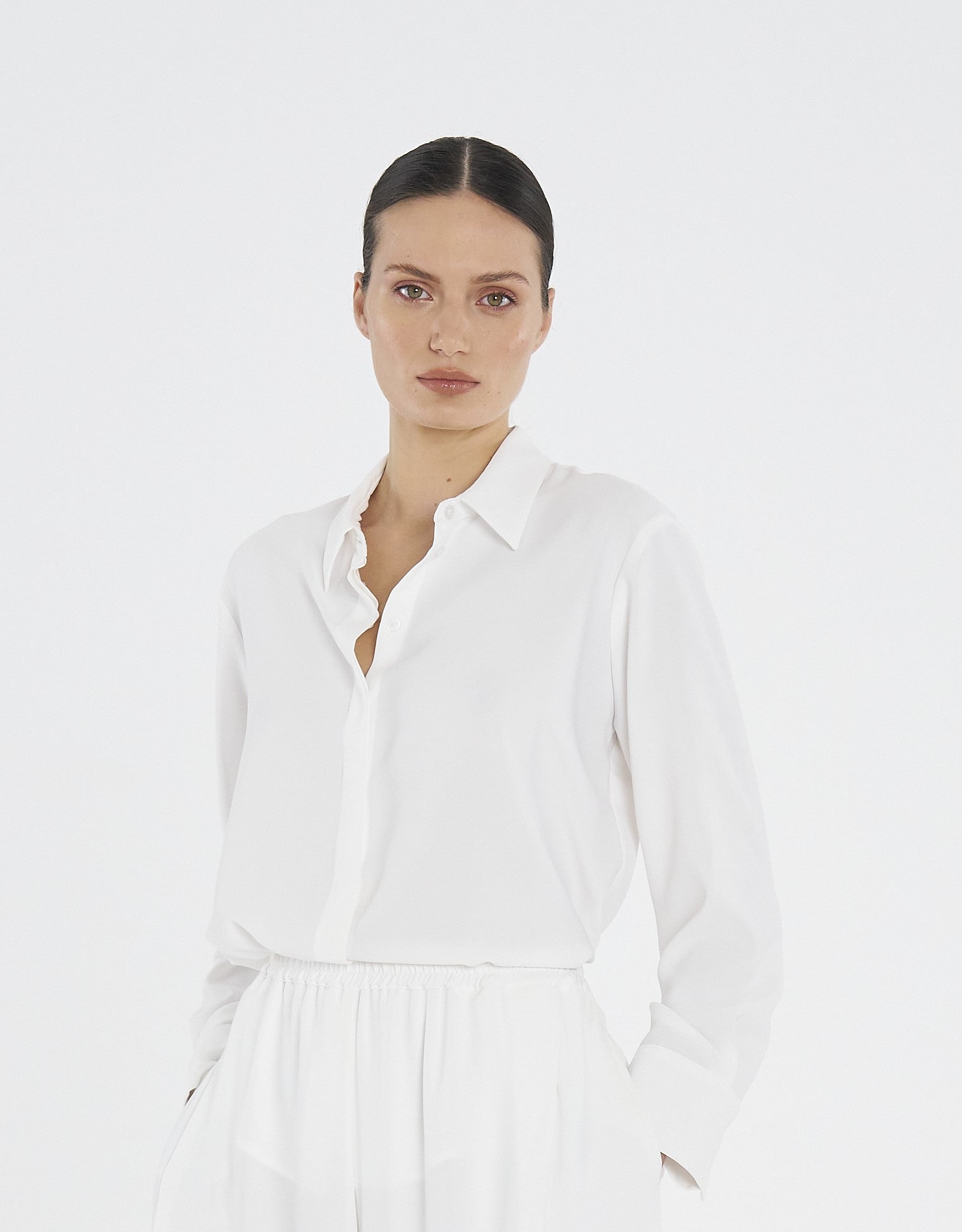 FLUID SHIRT - Ivory - MELA PURDIE