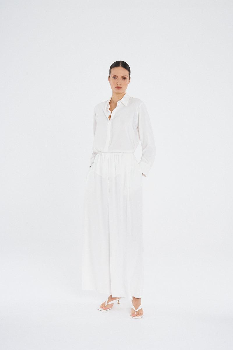 FLUID SHIRT - Ivory - MELA PURDIE