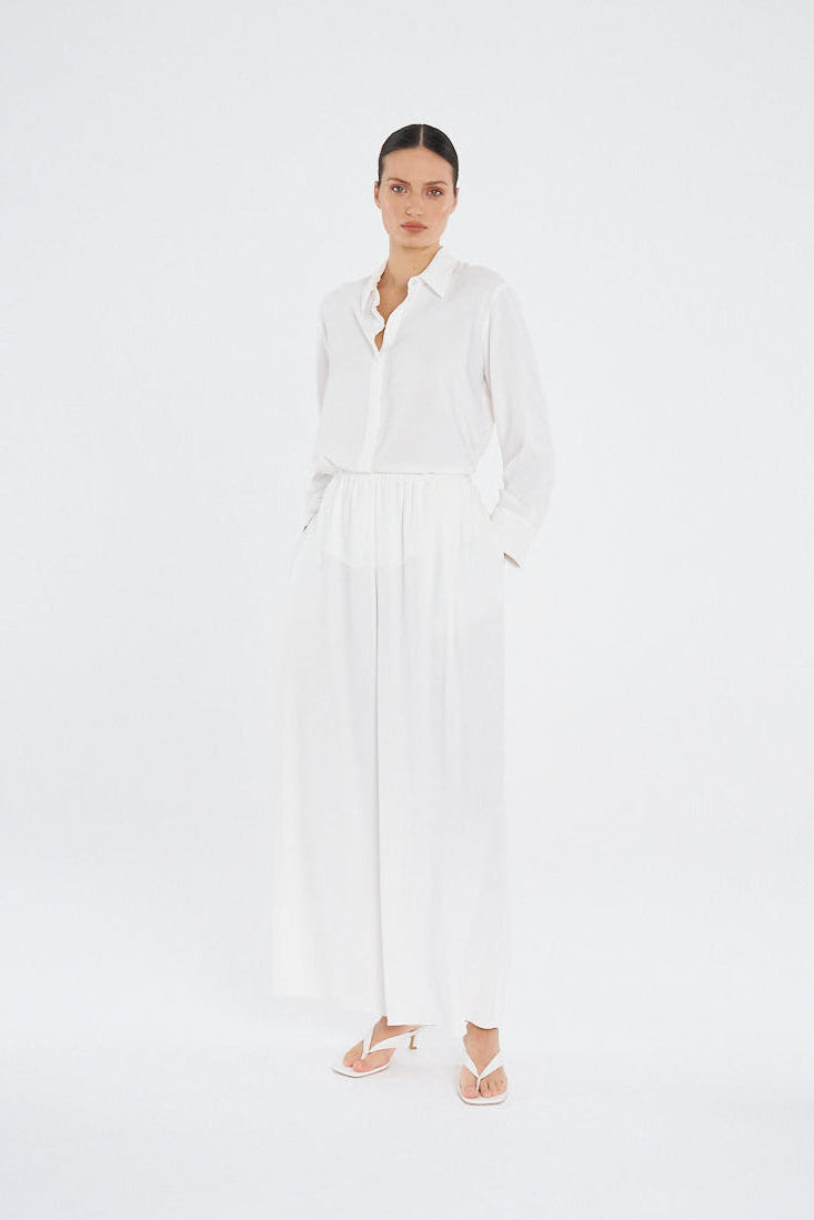 FLUID SHIRT - Ivory - MELA PURDIE
