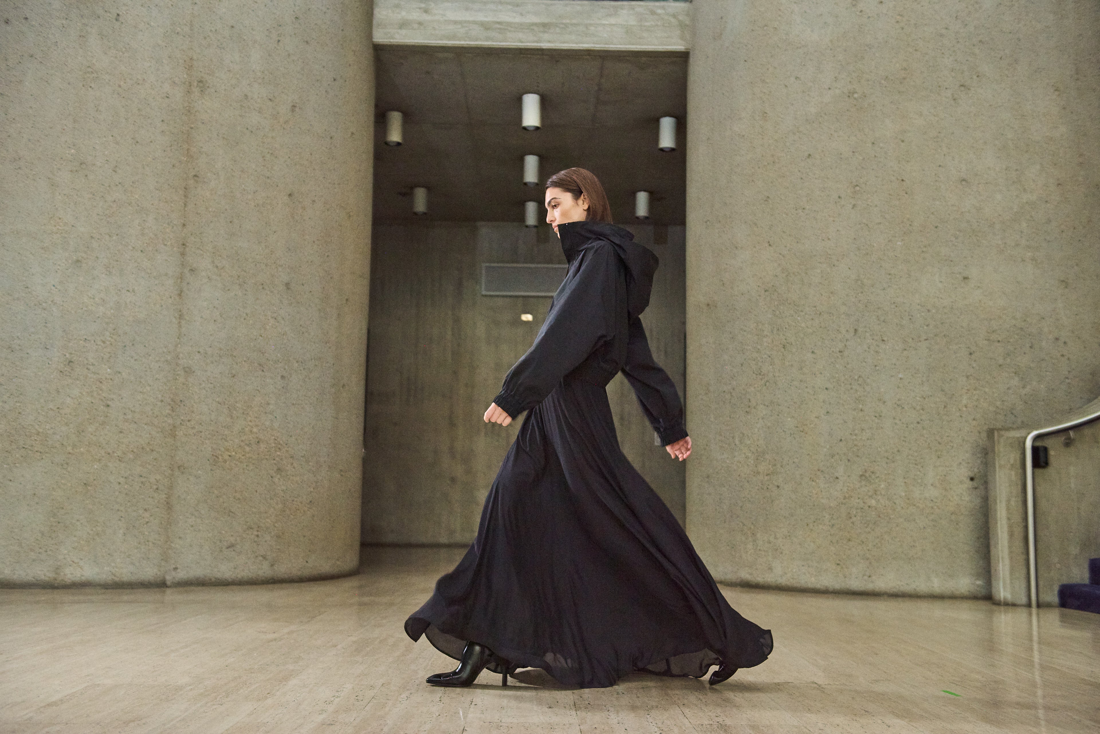 CROP RAIN SHELL - Black - Mela Purdie