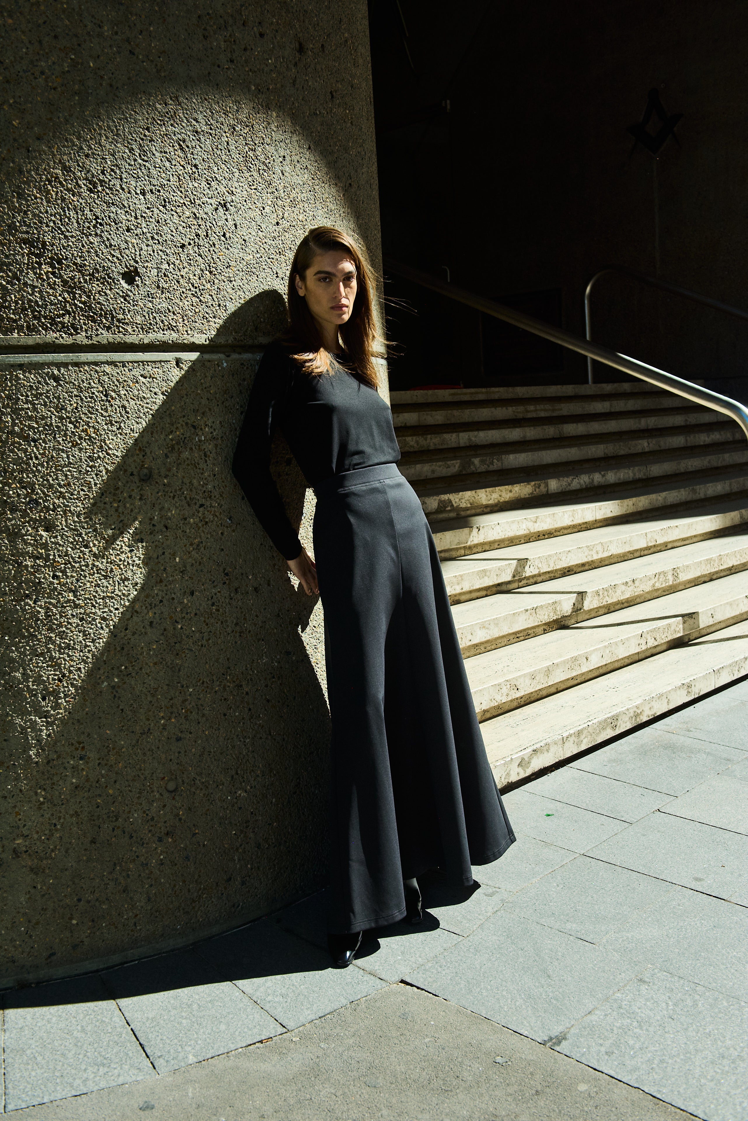 SLIP SKIRT - Black