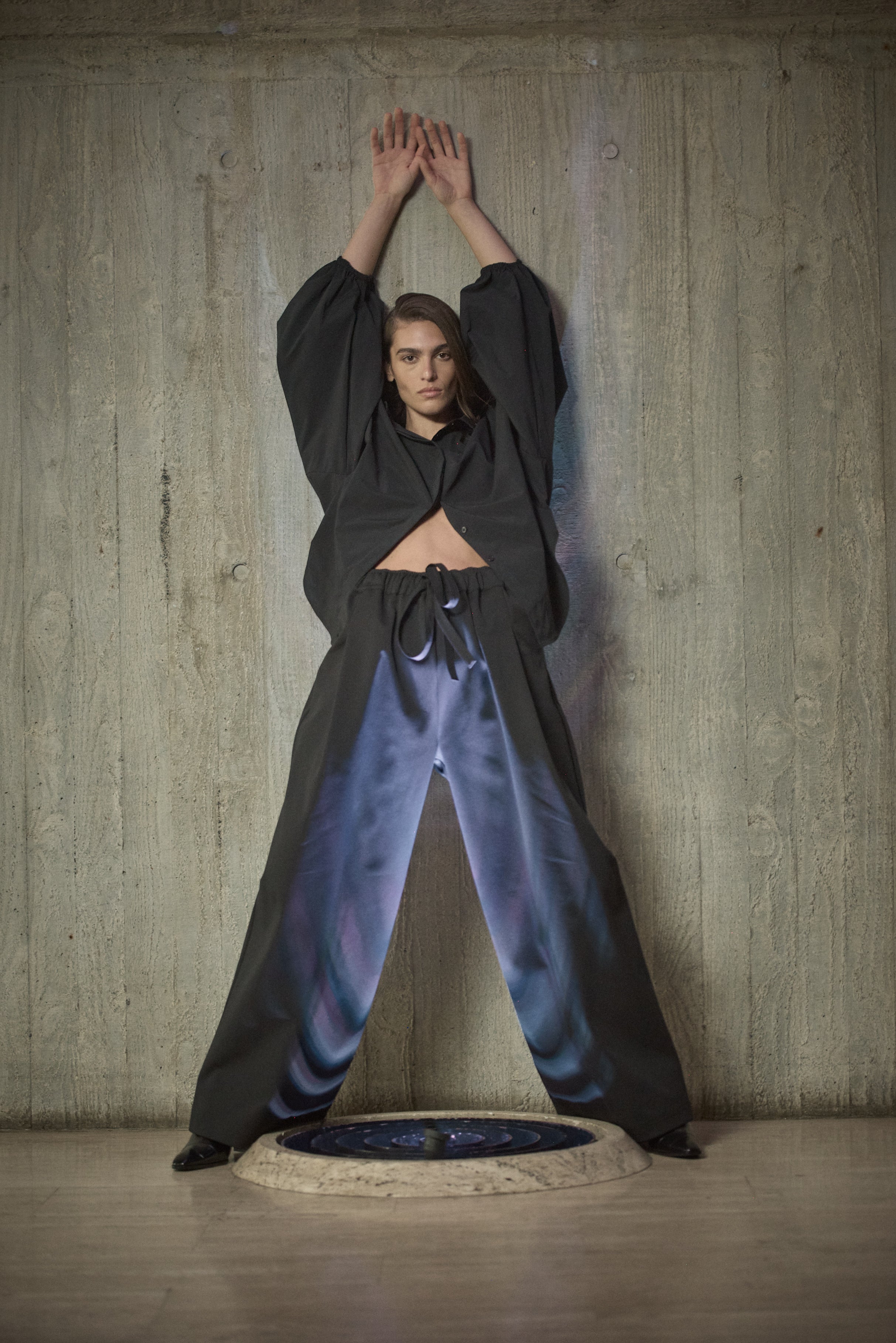 PLEAT PANT - Black - Mela Purdie
