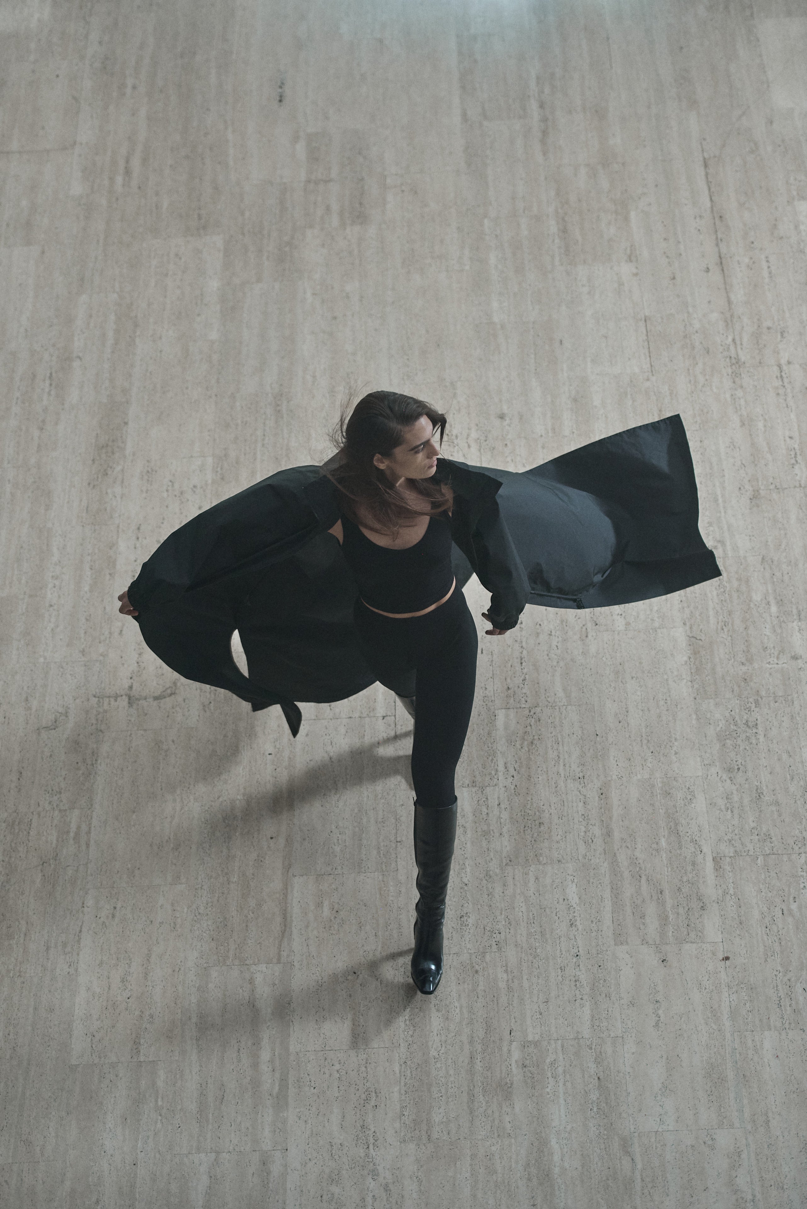 MAXI RAIN SHELL - Black - Mela Purdie