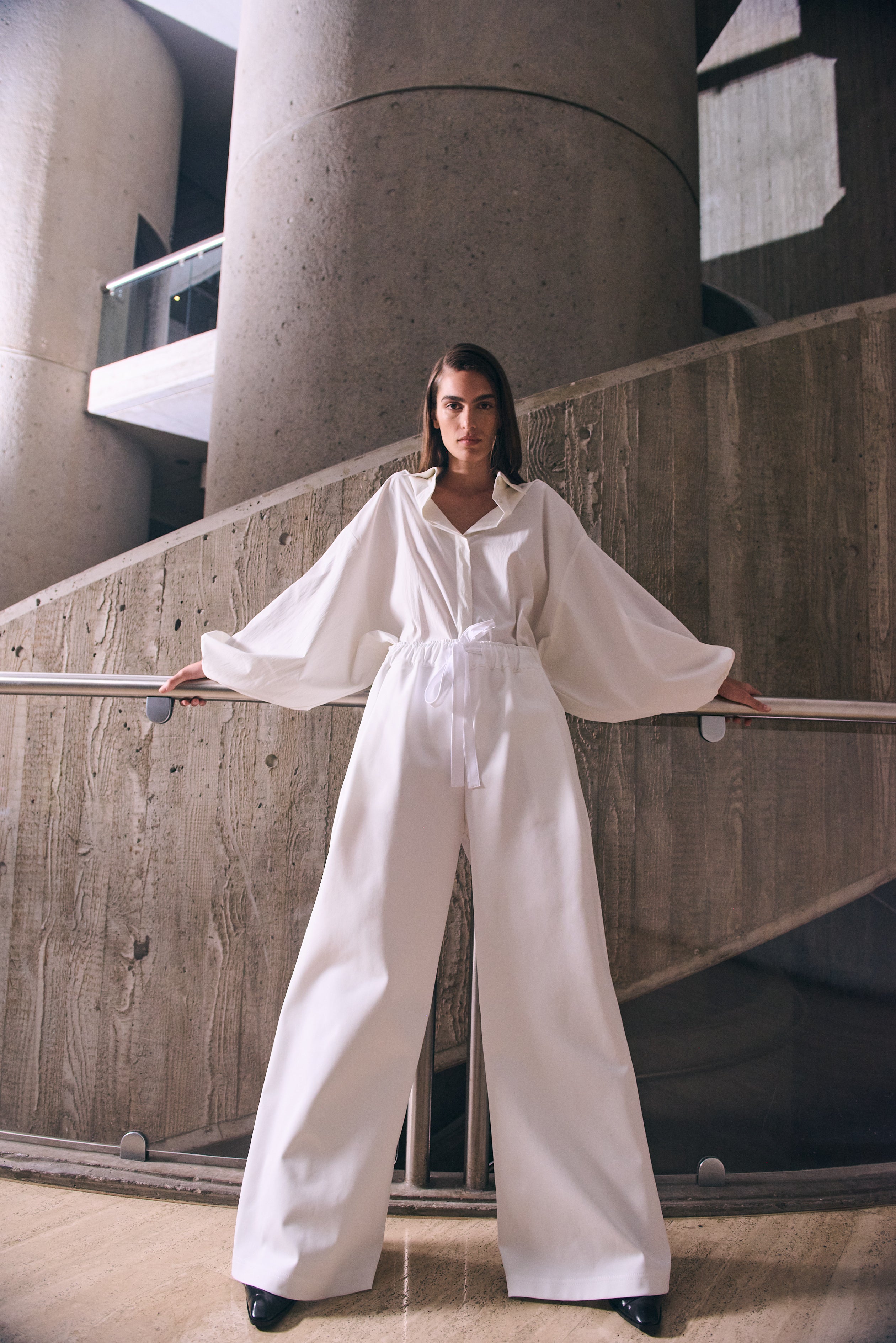 PLEAT PANT - Ivory